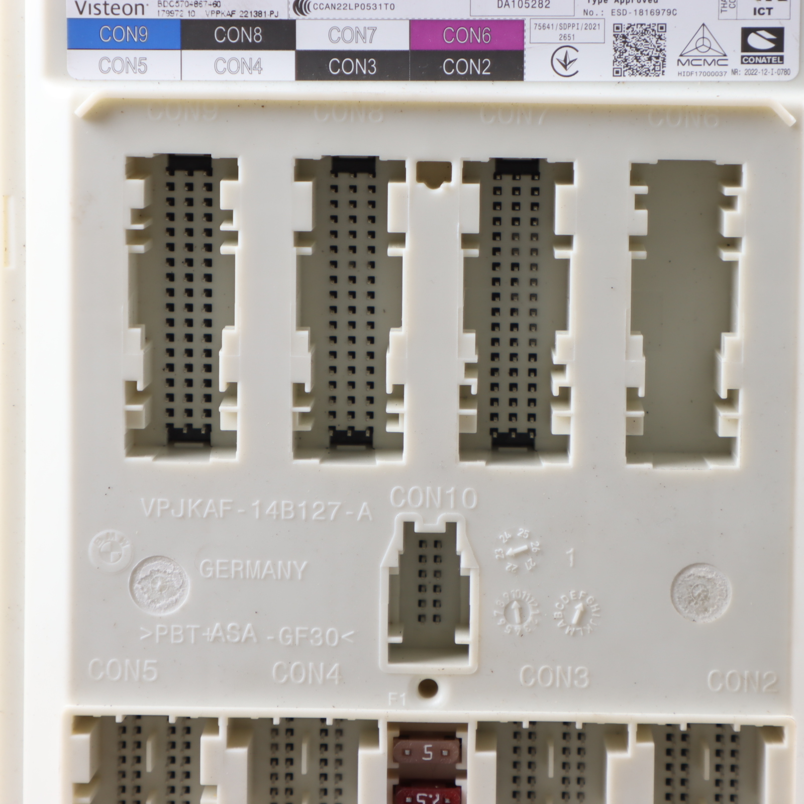 BMW i4 G26 Fuse Box Front Body Control Module ECU BCM Unit 5B31359