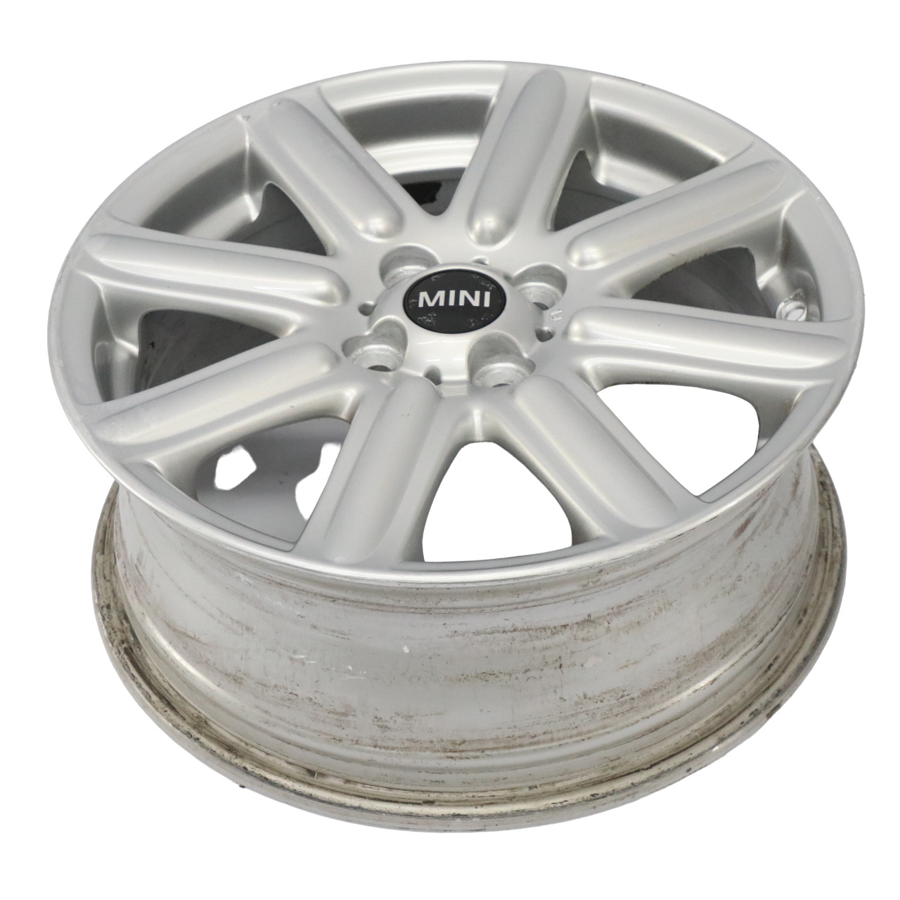 Mini Cooper R55 R56 Silver Wheel Alloy Rim 16" 6,5J ET:48 Rib Spoke 115 6791941