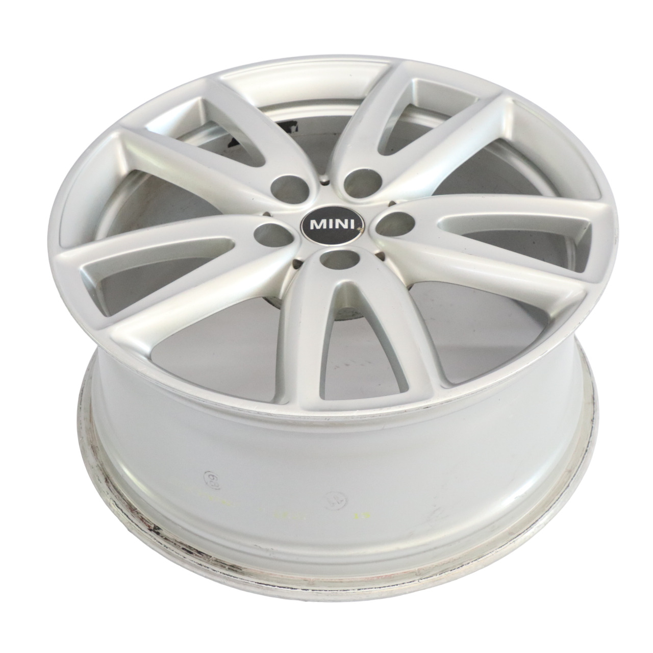 Mini F54 Silver Wheel Alloy Rim 18" 8J ET:57 JCW Grip Spoke 6856049