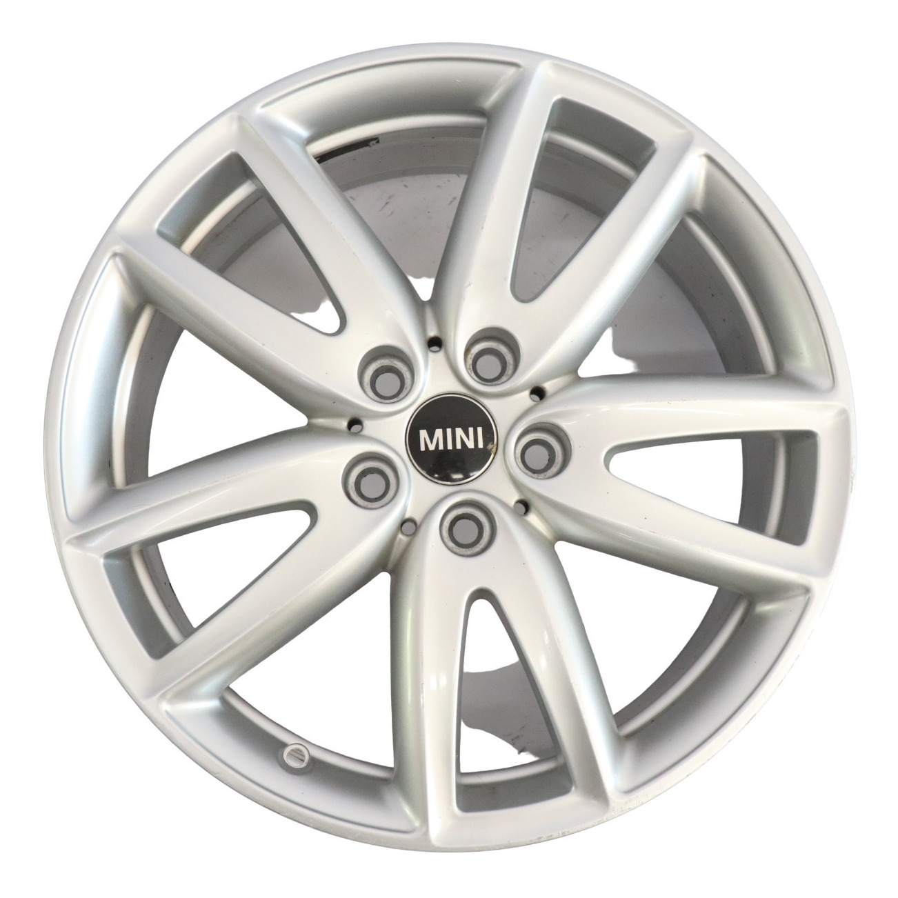 Mini F54 Silver Wheel Alloy Rim 18" 8J ET:57 JCW Grip Spoke 6856049