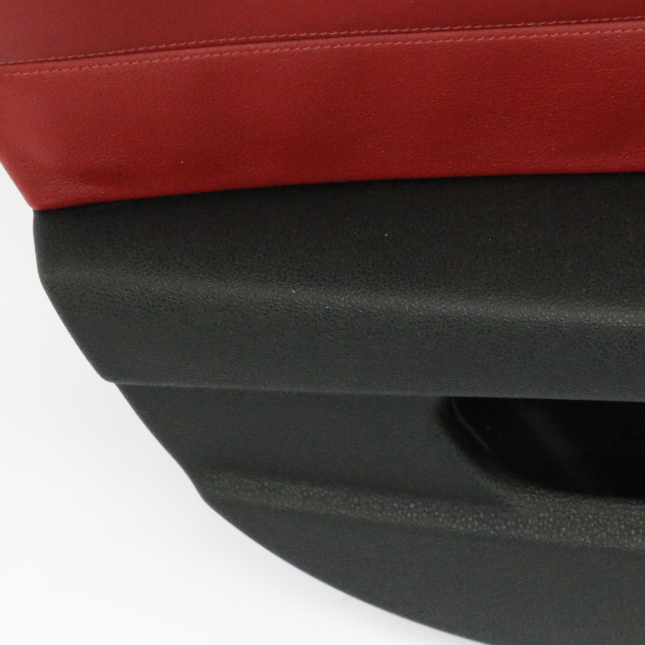 BMW Z4 E85 E86 Front Left N/S Door Card Trim Panel Leather Black Red