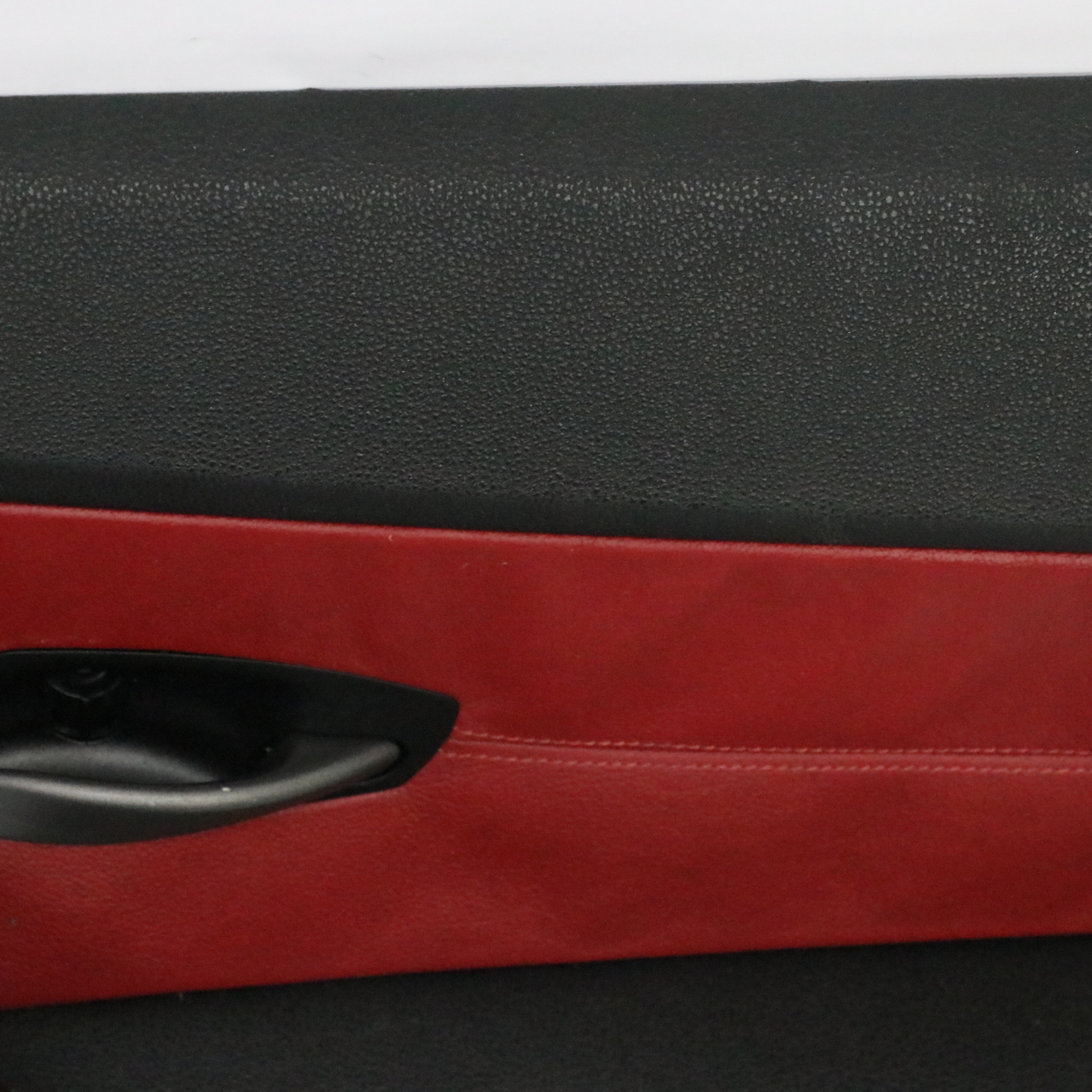 BMW Z4 E85 Door Card Front Right O/S Trim Panel Covering Leather Black Red