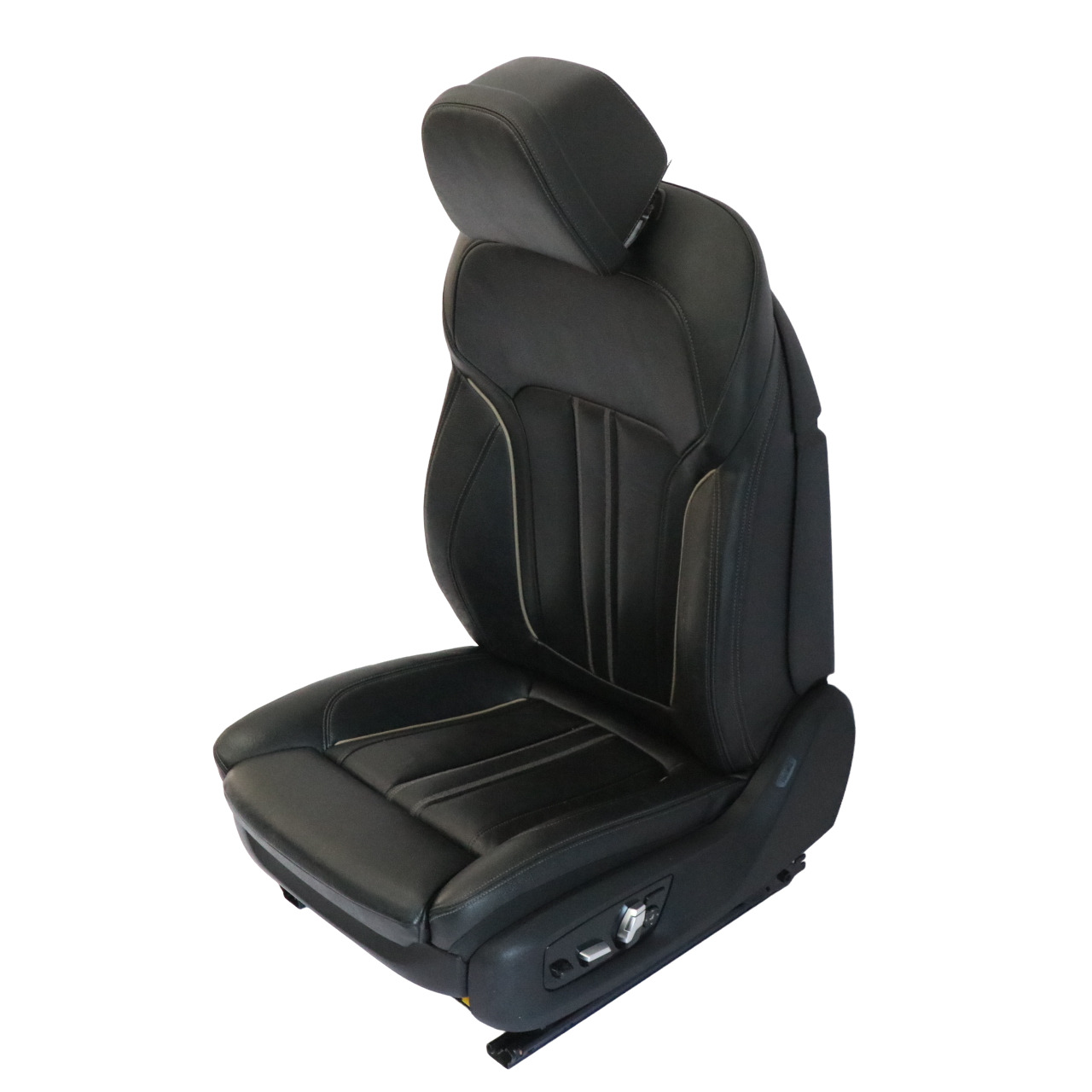 BMW G30 Front Seat Left N/S Memory Heated Leather Dakota Black Exclusive Seam