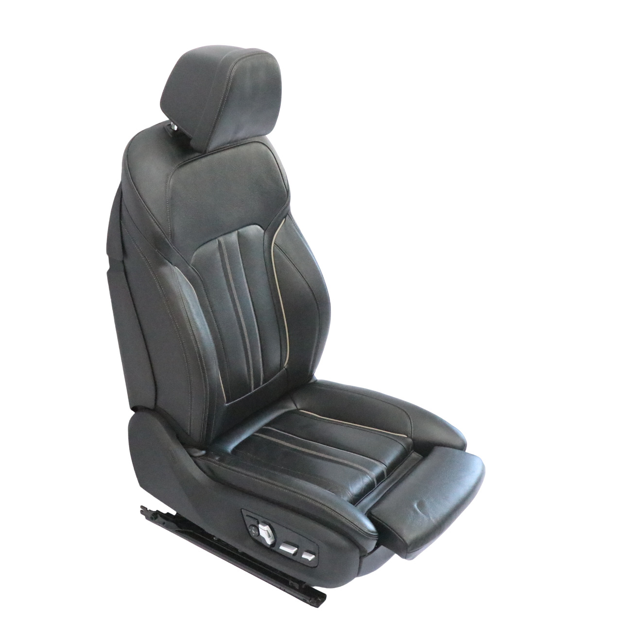 BMW G30 Front Seat Right O/S Memory Heated Leather Dakota Black Exclusive Seam