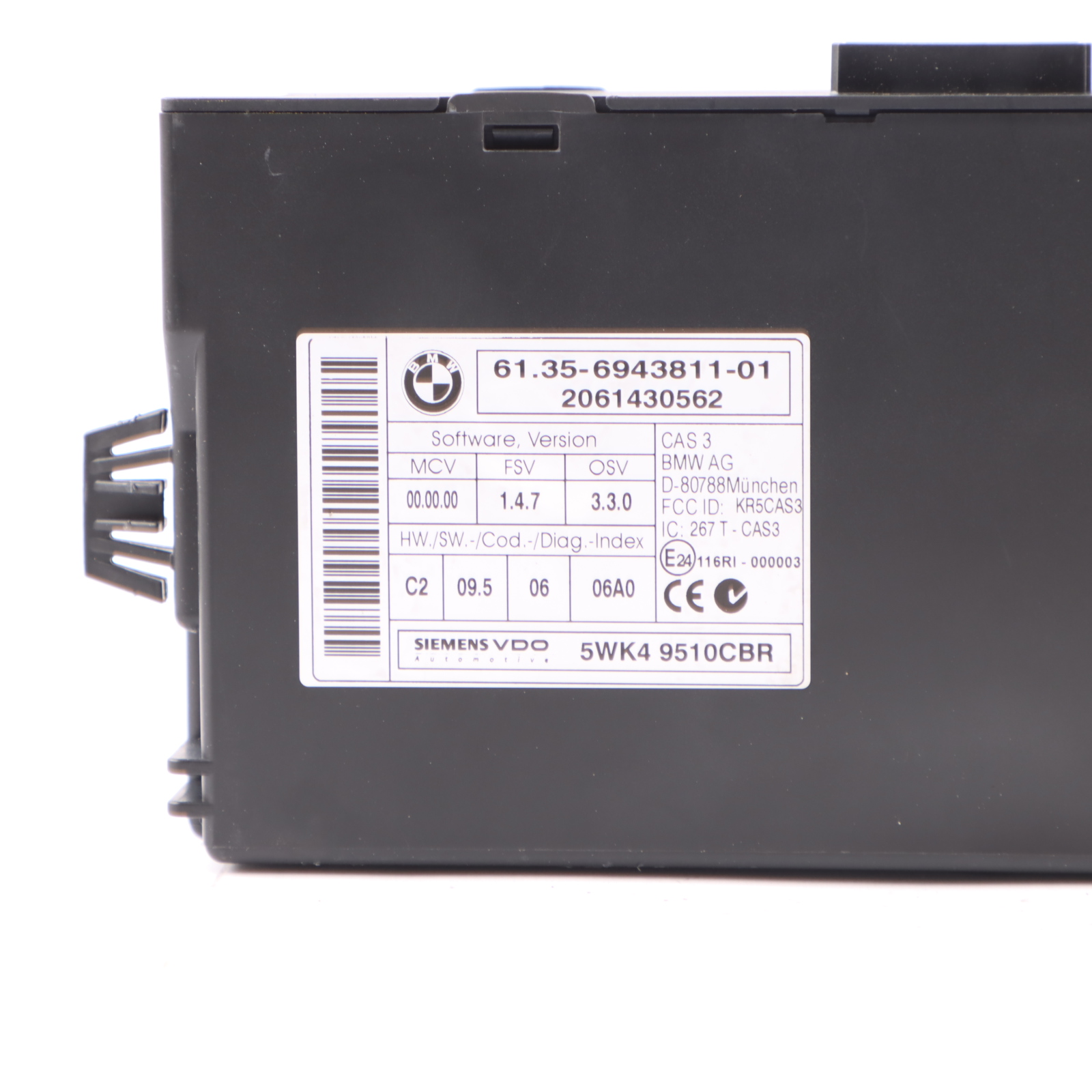 BMW E92 325i N52N 218HP ECU Control Unit Kit DME 7567362 CAS3 + Key Automatic