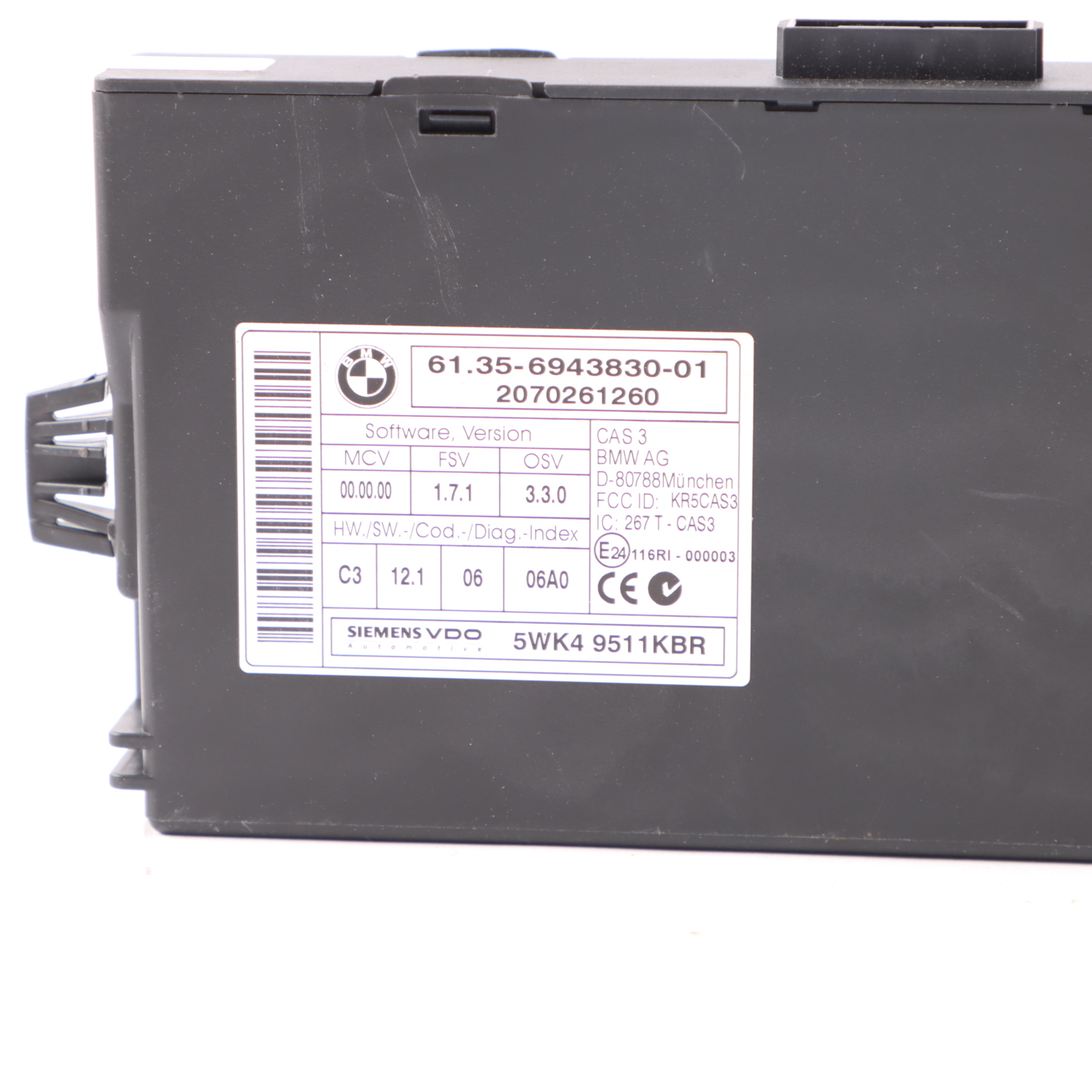 BMW E60 LCI E90 E70 3.0sd 335d 535d M57N2 Engine ECU Kit DDE 7805287 CAS3 Key