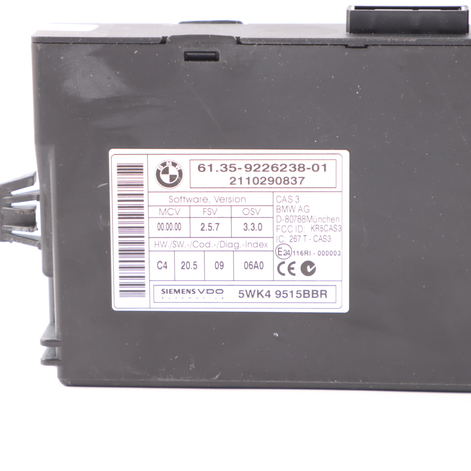 BMW E81 E87 LCI 118d E90 318d N47 143HP Diesel ECU KIT DDE 7810001 CAS3 + Key