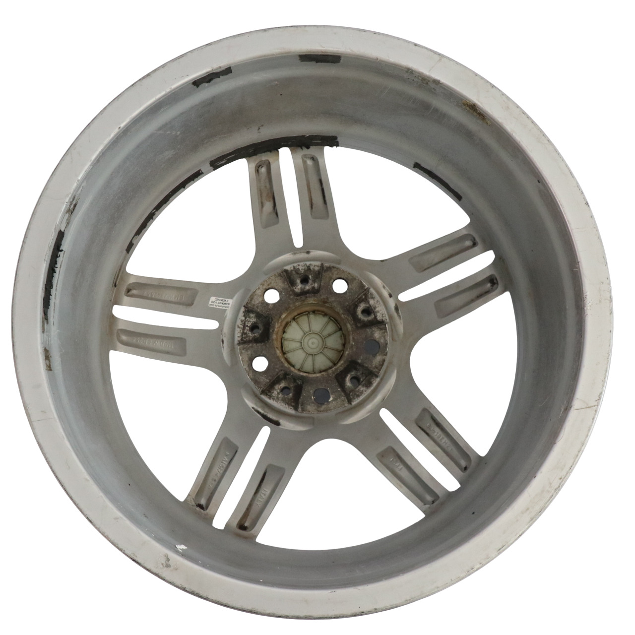 BMW F10 F12 Silver Rear Wheel Alloy Rim M Double Spoke 351 9J 19" ET:44 7842653