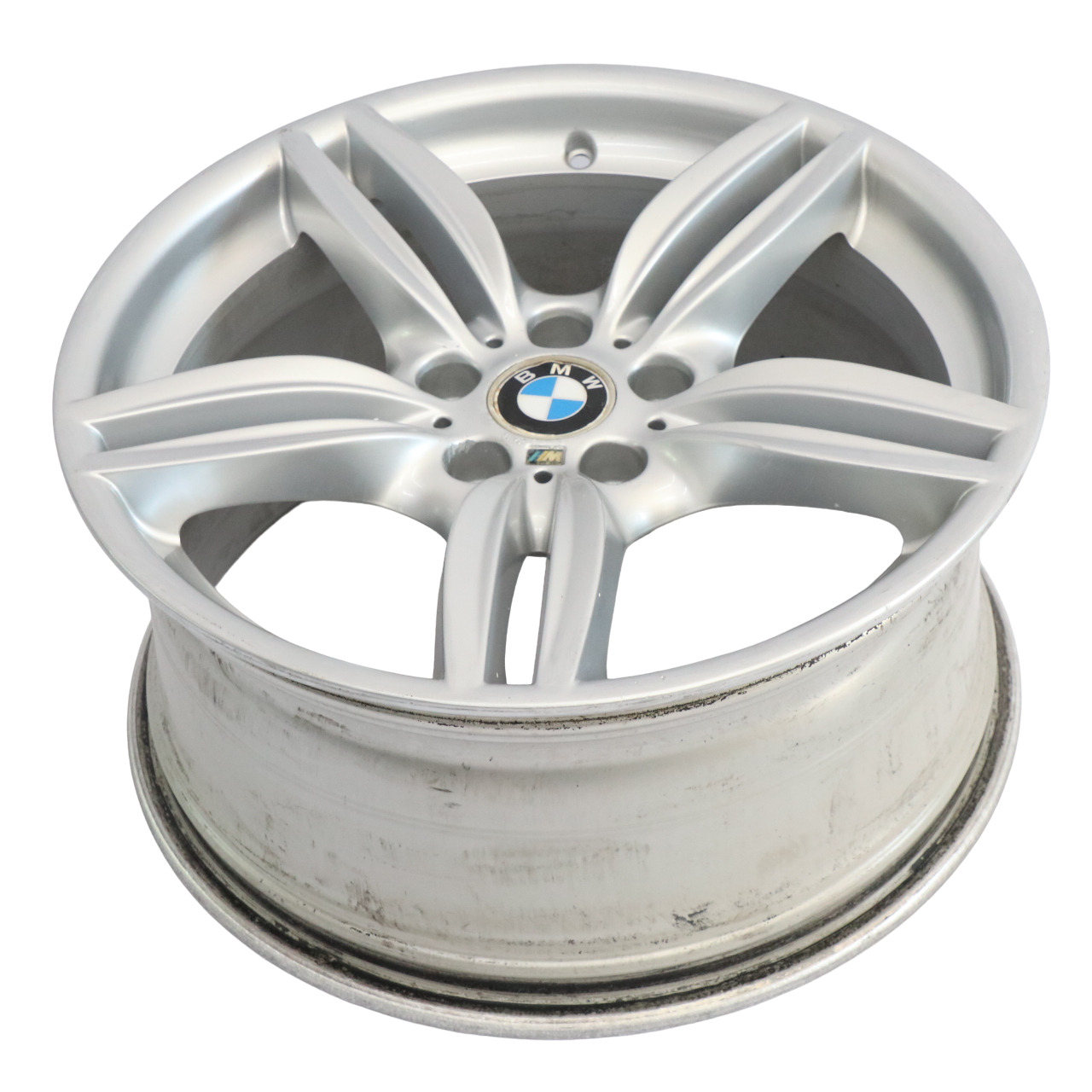 BMW F10 F12 Silver Rear Wheel Alloy Rim M Double Spoke 351 9J 19" ET:44 7842653