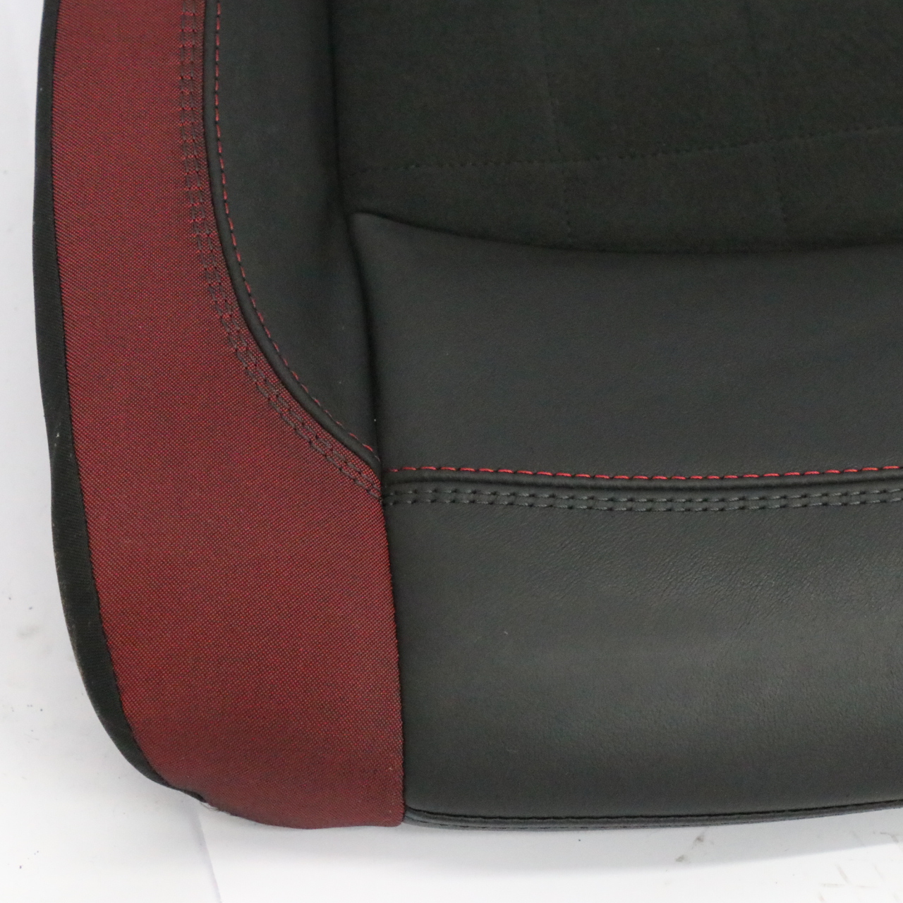 Mini F56 JCW Dinamica Rear Seat Bench Couch Red Black Half Leather