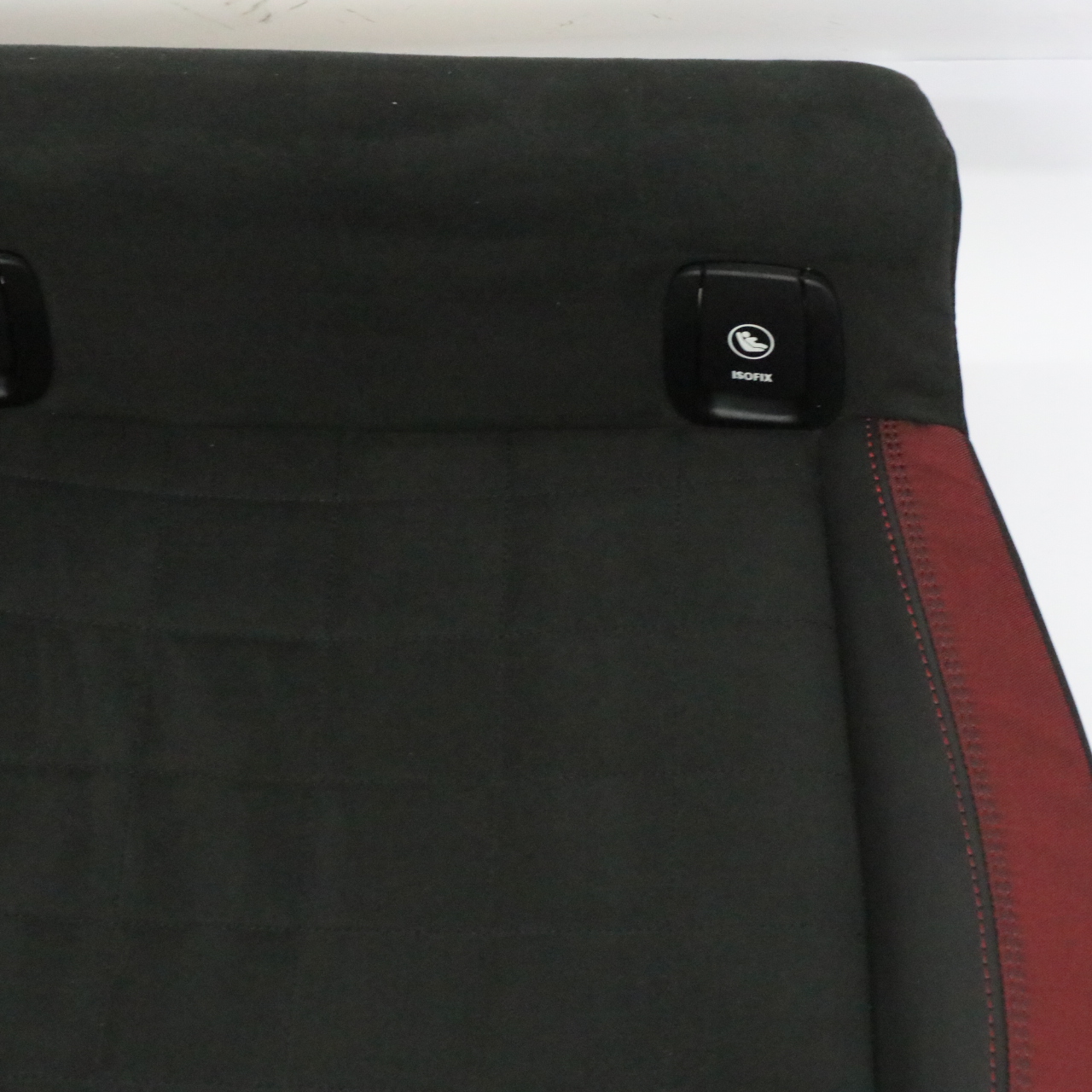 Mini F56 JCW Dinamica Rear Seat Bench Couch Red Black Half Leather