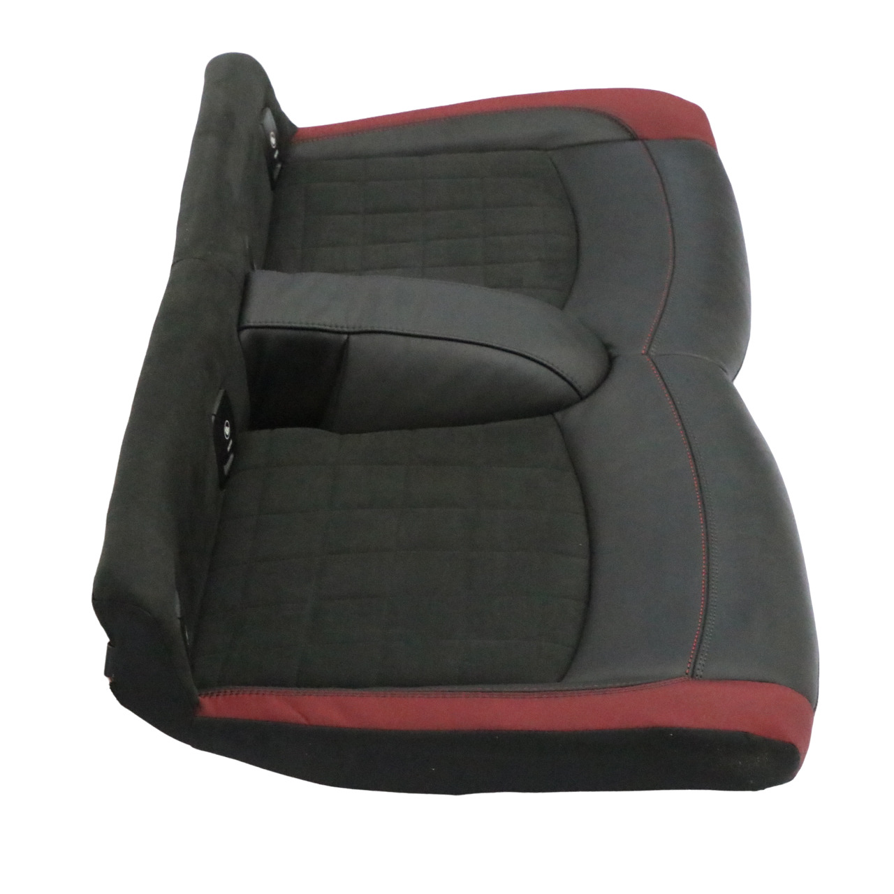 Mini F56 JCW Dinamica Rear Seat Bench Couch Red Black Half Leather