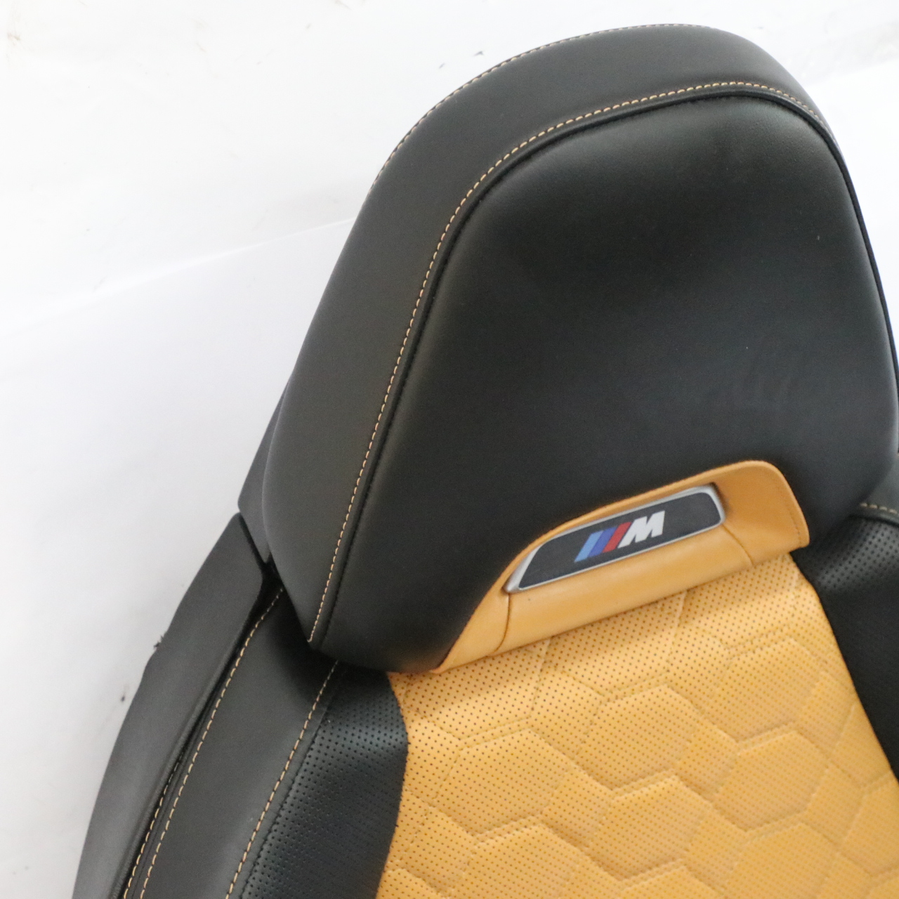 BMW X4 M F98 Front Left N/S M Sport Seat Leather Alcantara Black Beige Heated