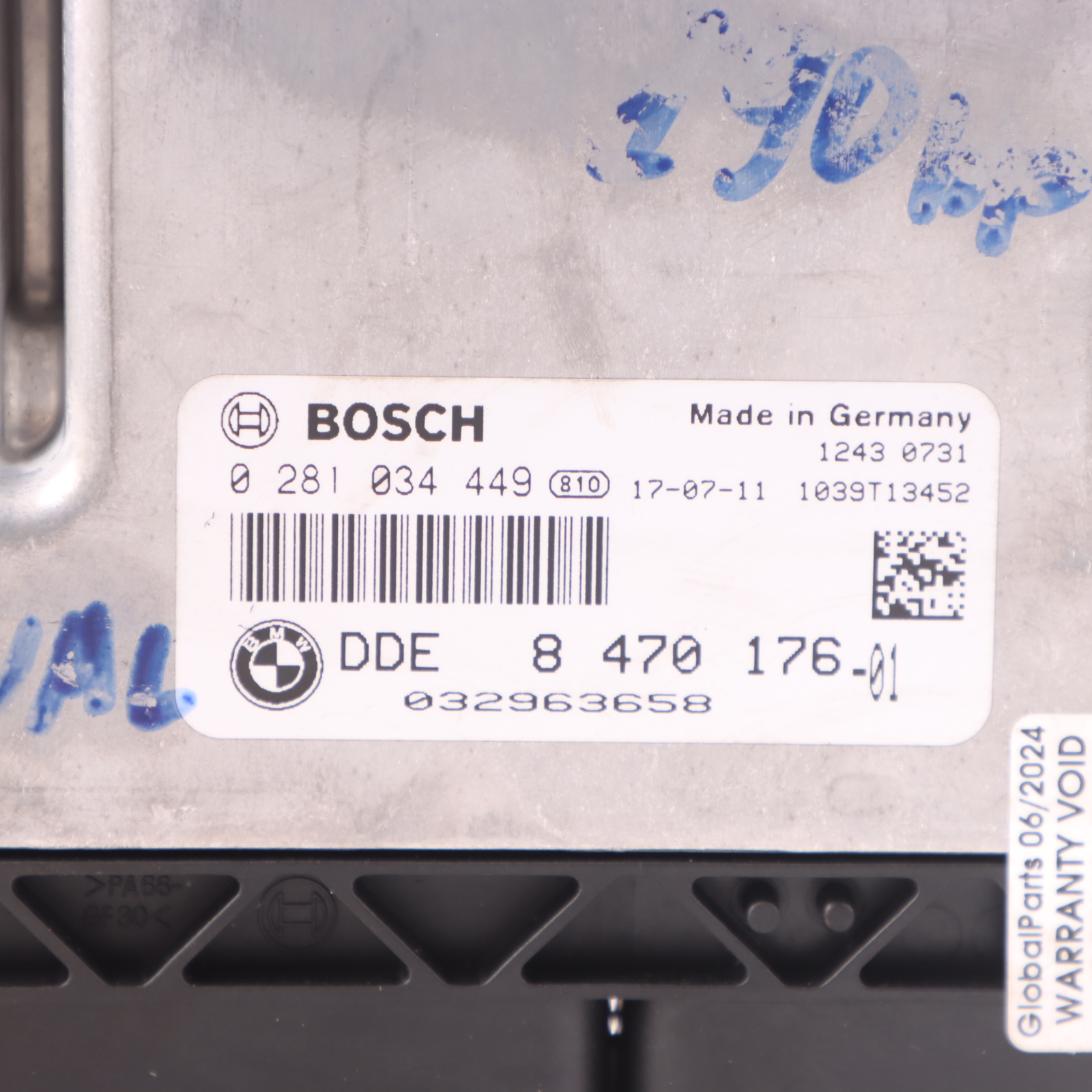 BMW F20 F21 LCI 120d B47 190HP Diesel Engine Control Unit ECU DDE 8470176 Manual