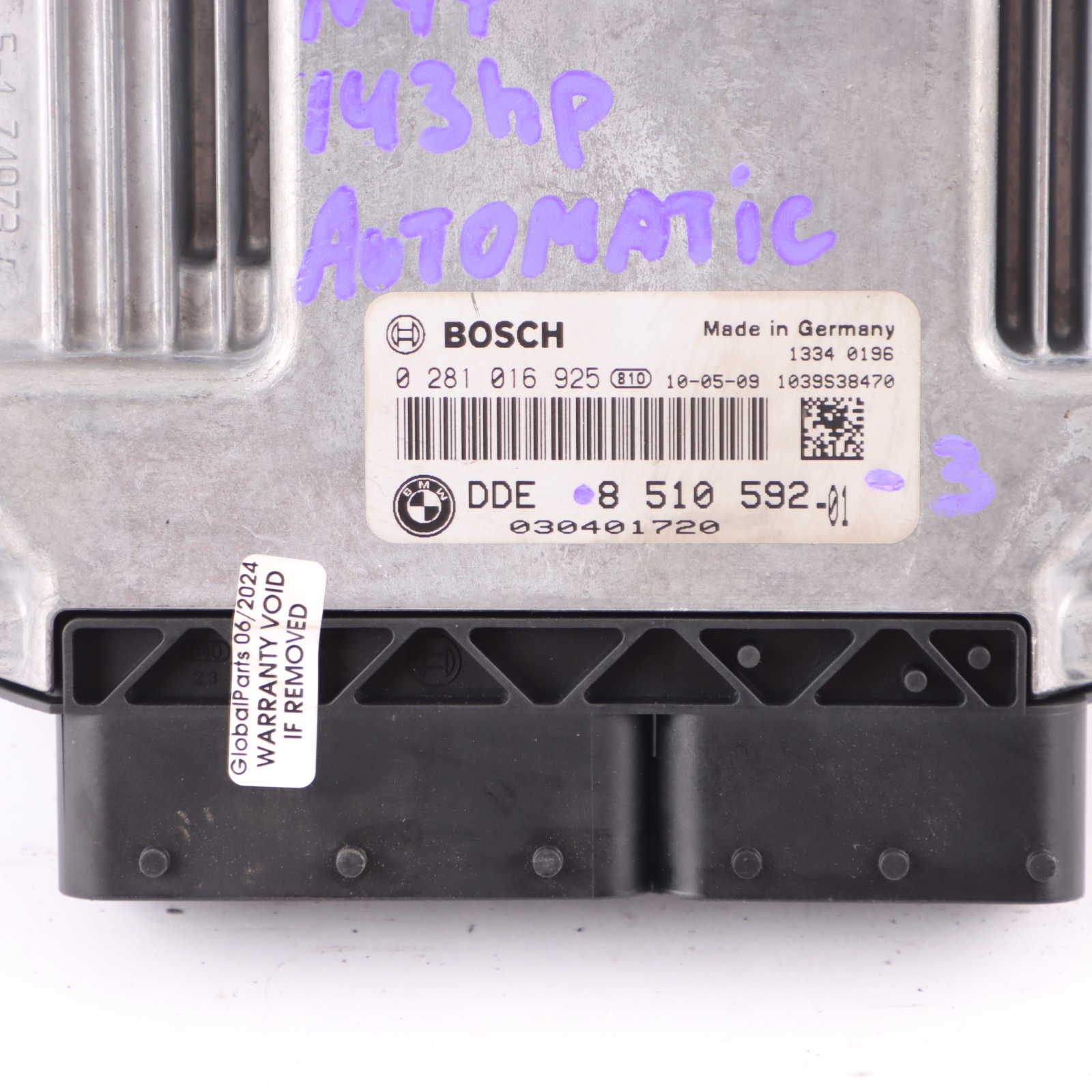 BMW E81 E87 E90 LCI 118d 318d N47 143HP ECU Kit DDE 8510592 CAS3 Key Automatic