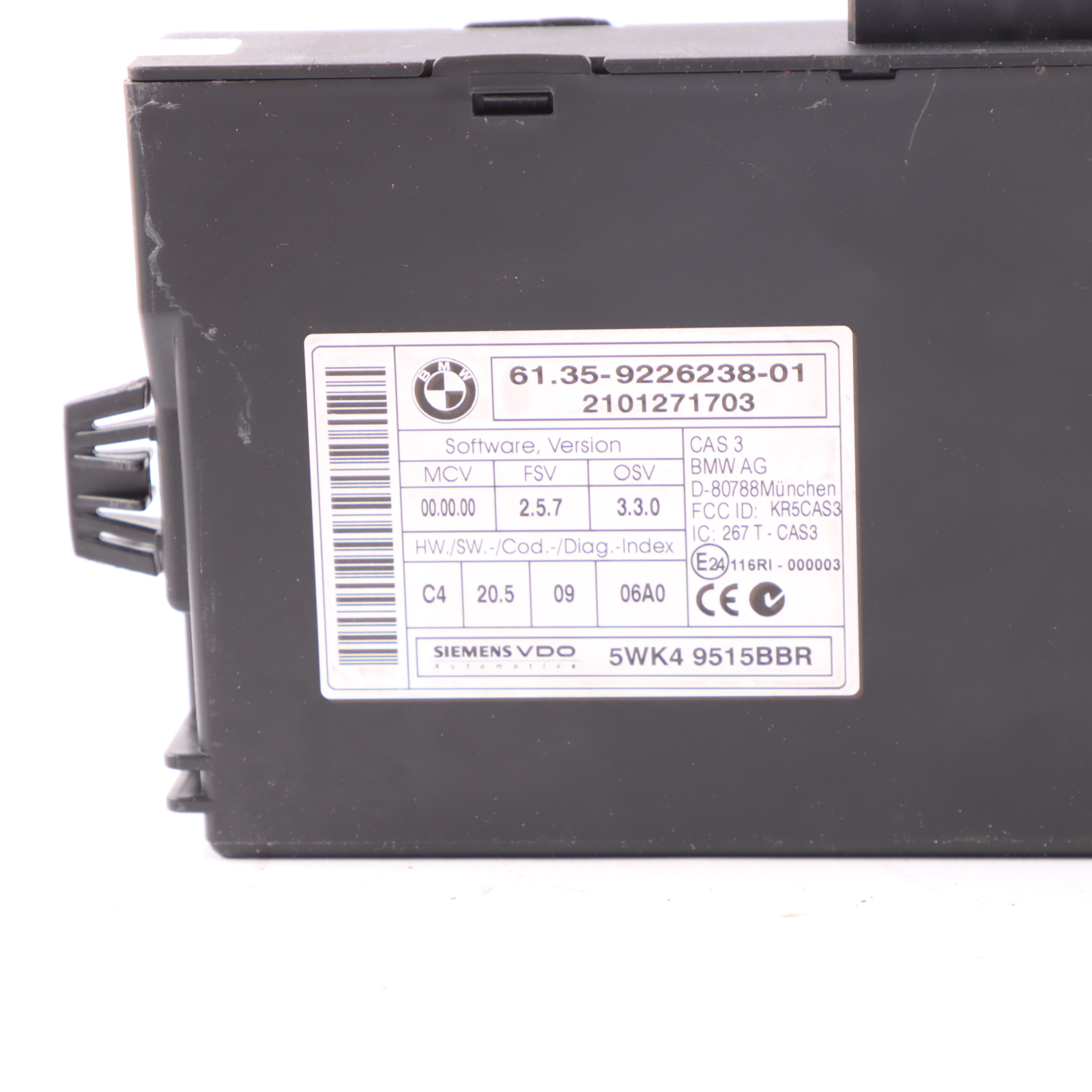 BMW E81 E87 E90 LCI 118d 318d N47 143HP ECU Kit DDE 8510592 CAS3 Key Automatic