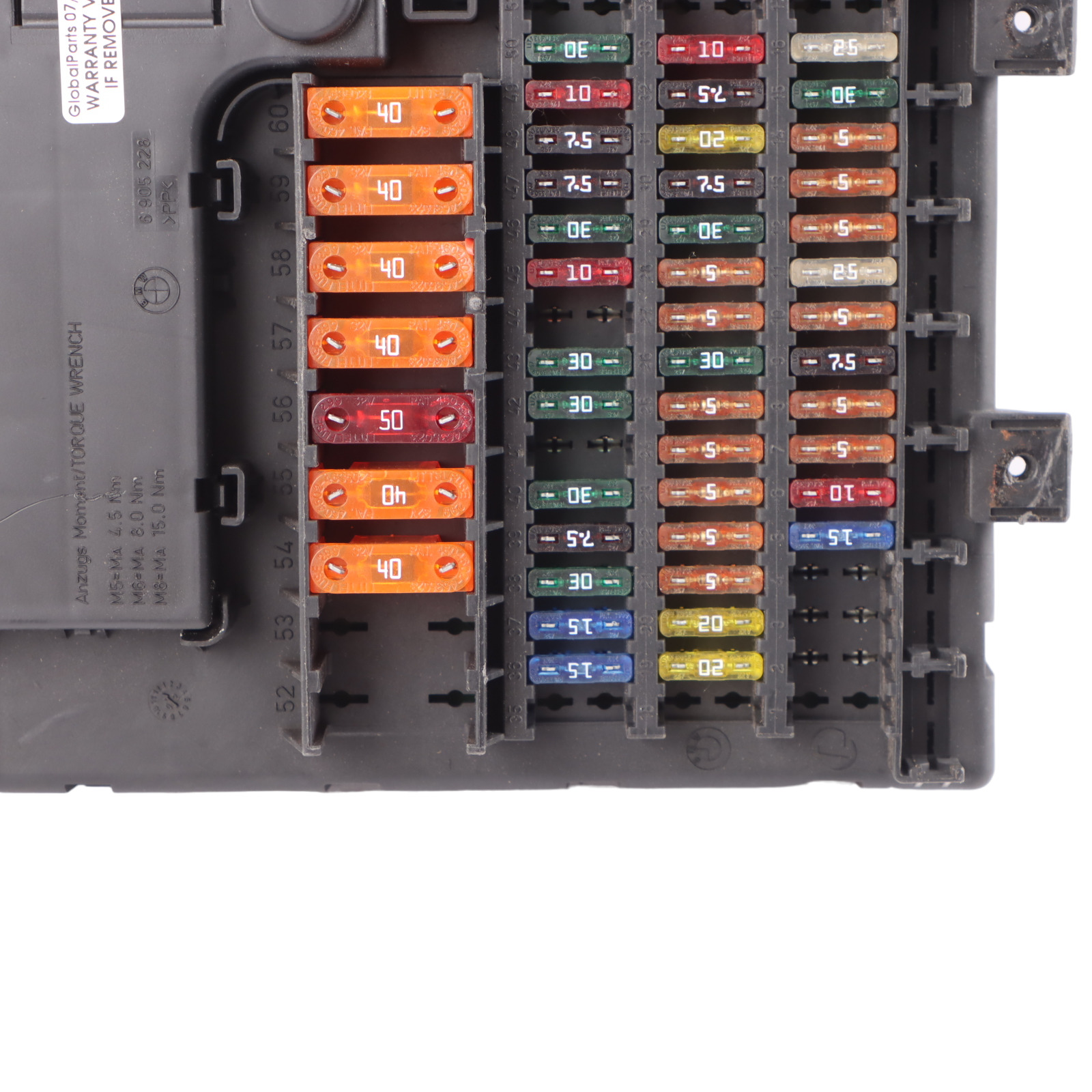 BMW Z4 Series E85 E86 Interior Fuse Box 6911922 8384629