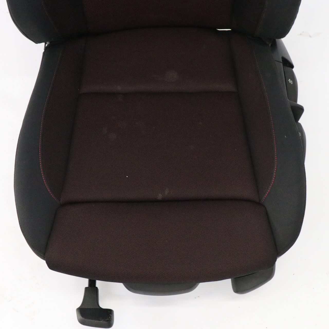 BMW E81 Seat Front Left N/S Interior Cloth Fabric Network Cranberry Red