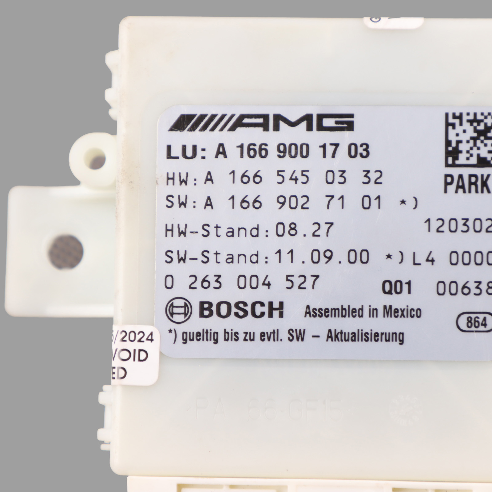 Mercedes W166 Parking Module PDC Distance Control Unit Sensor A1669001703