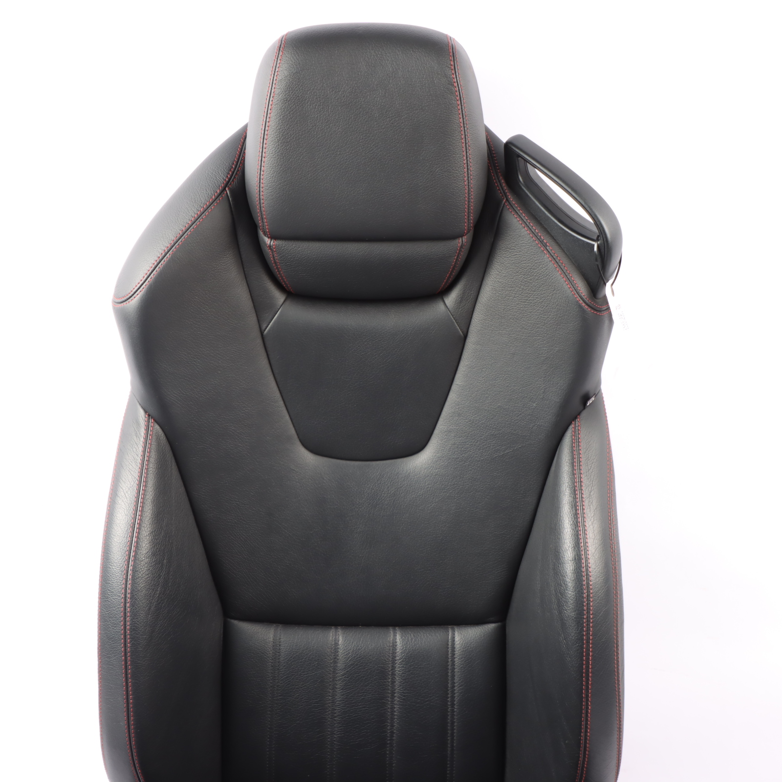 Mercedes SLK R172 Front Seat Left N/S Leather Black Interior Red Thread