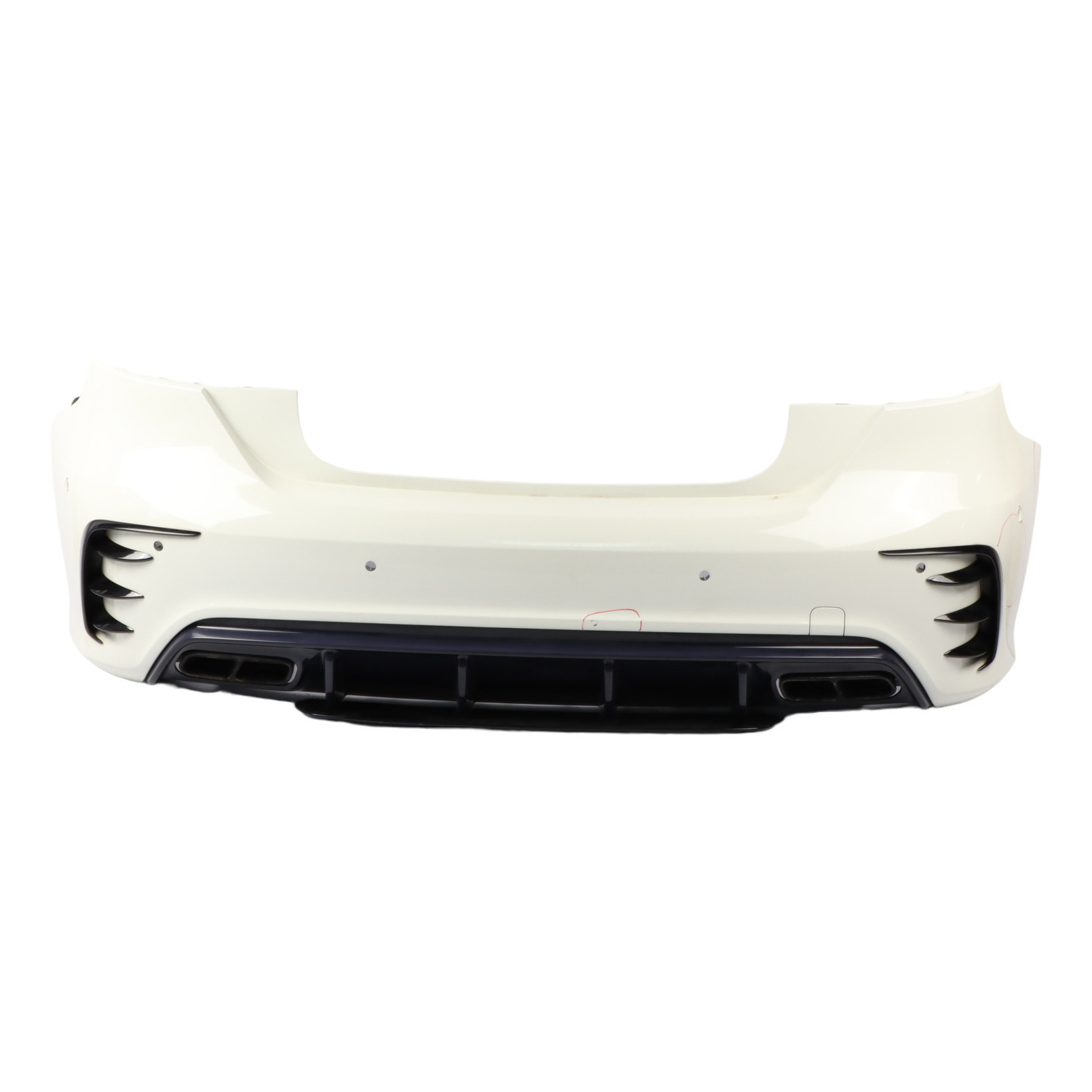 Mercedes W176 Bumper Rear Trim Panel AMG Bumper Covering Calcite White - 650