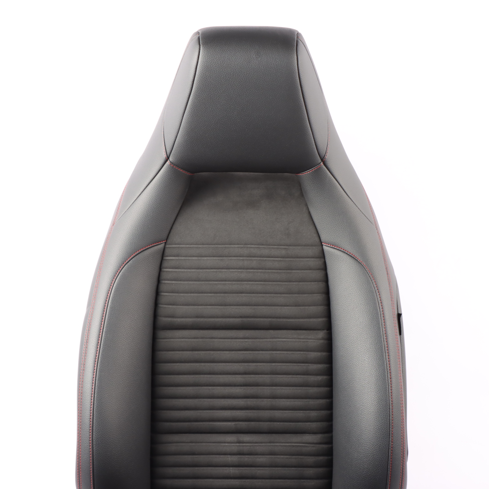 Front Seat Mercedes W176 Sport Left N/S Fabric Leather Black Red Threads