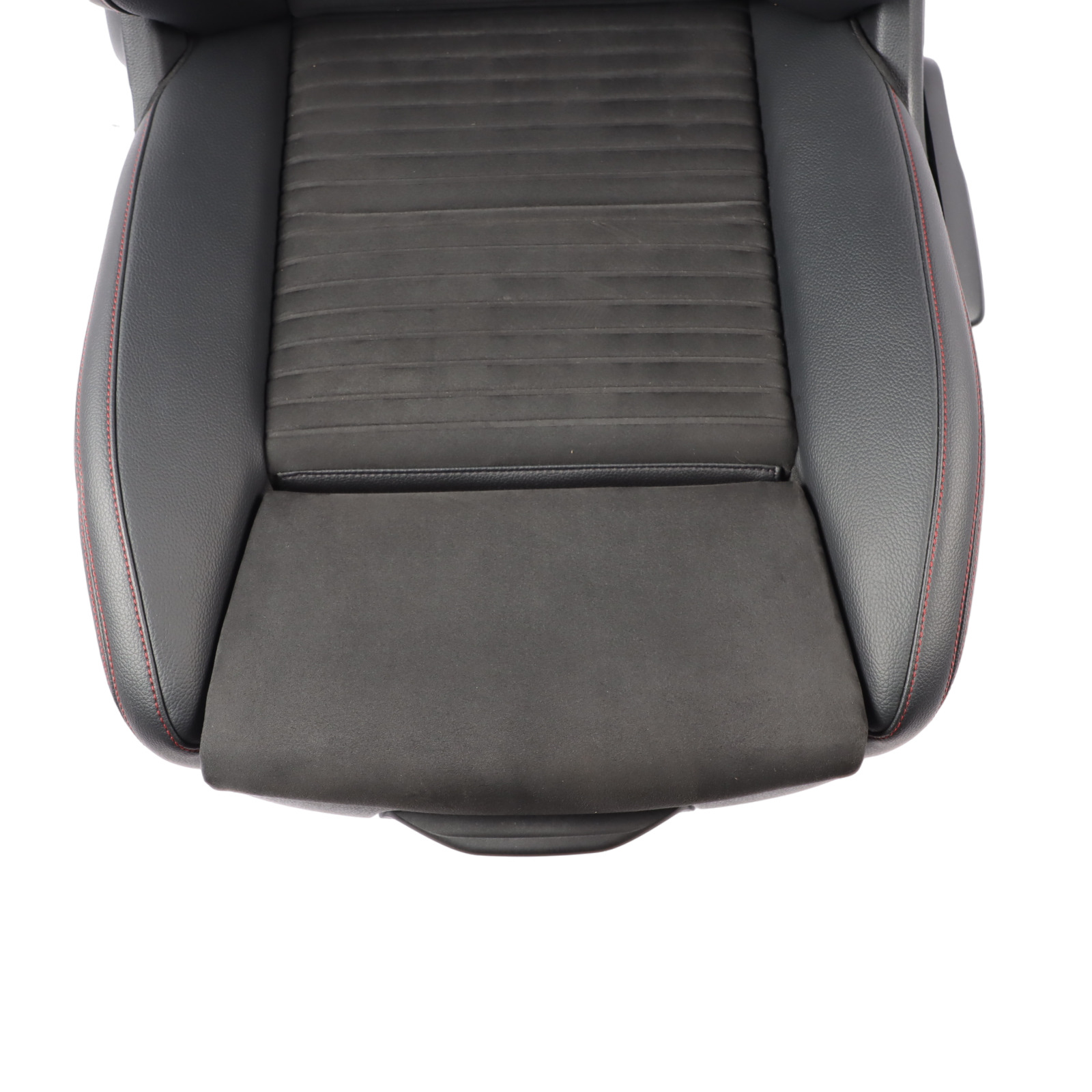 Front Seat Mercedes W176 Sport Left N/S Fabric Leather Black Red Threads