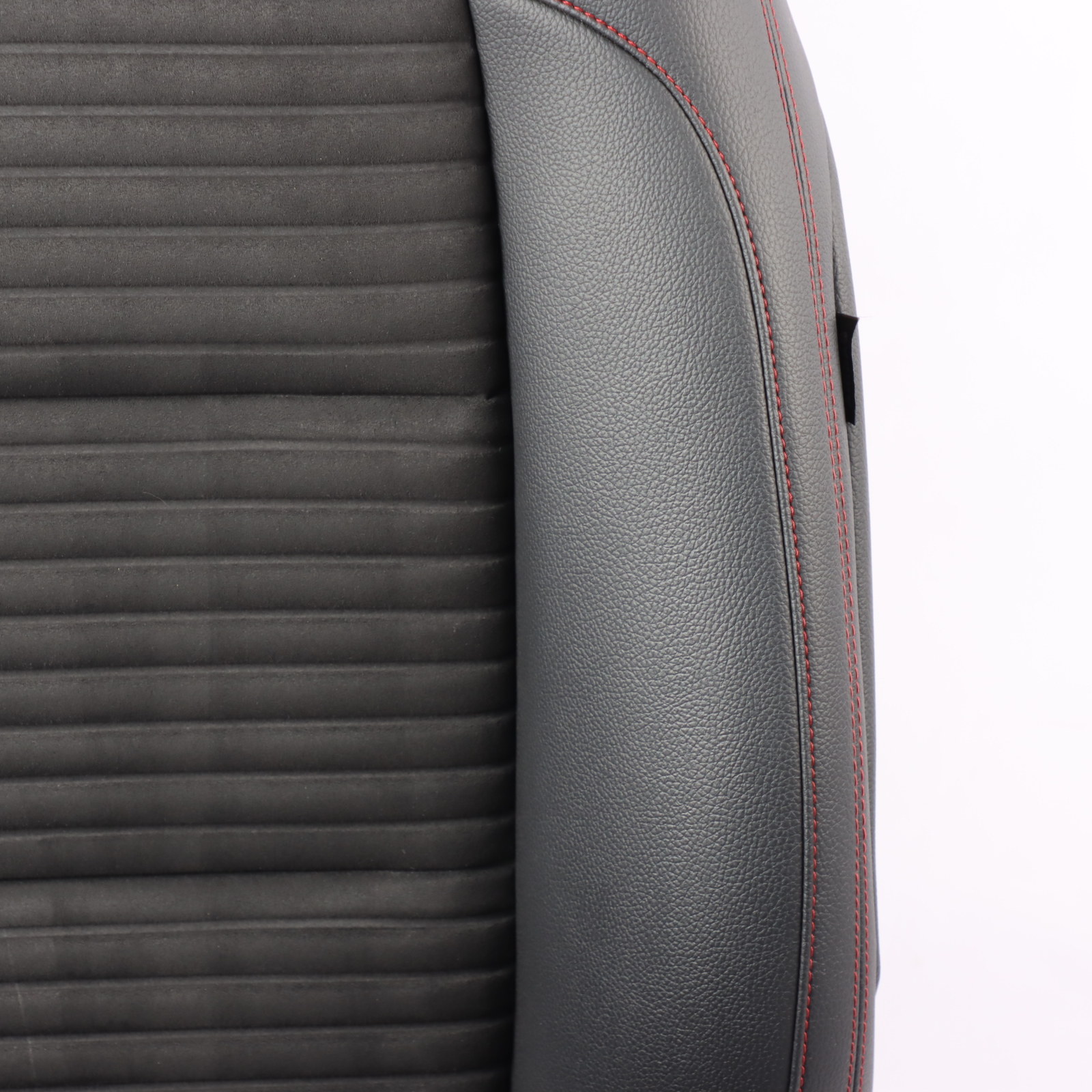 Front Seat Mercedes W176 Sport Left N/S Fabric Leather Black Red Threads