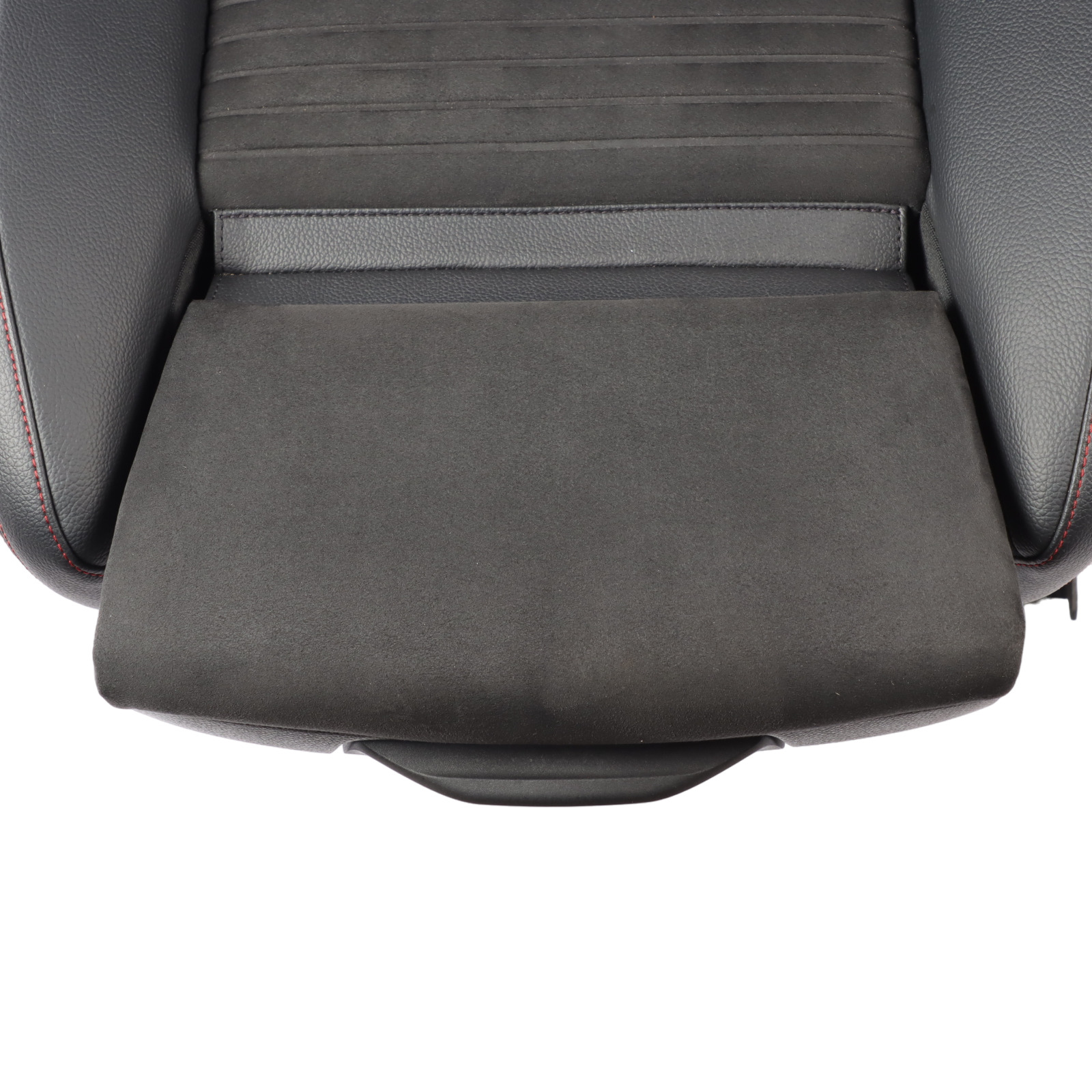 Front Seat Mercedes W176 Sport Left N/S Fabric Leather Black Red Threads