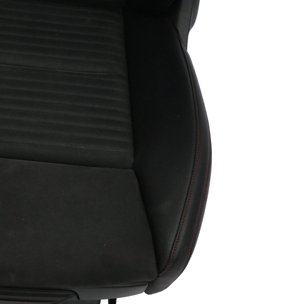 Front Seat Mercedes W176 Sport Right O/S Fabric Leather Black Red Threads