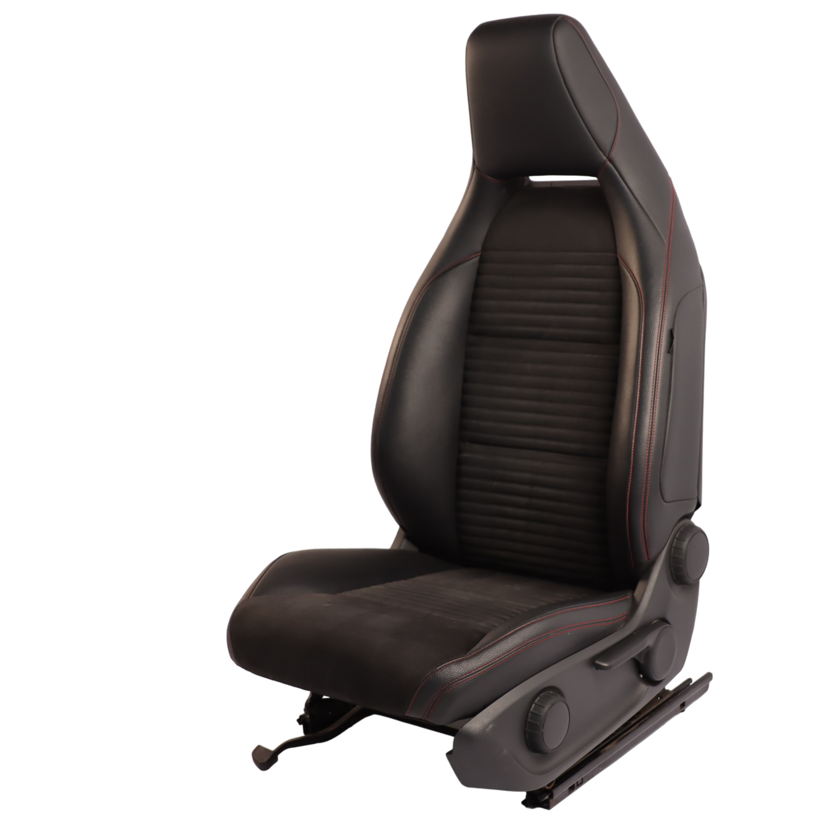 Mercedes W176 Front Left N/S Seat Fabric Imitation Leather Microfibre Black