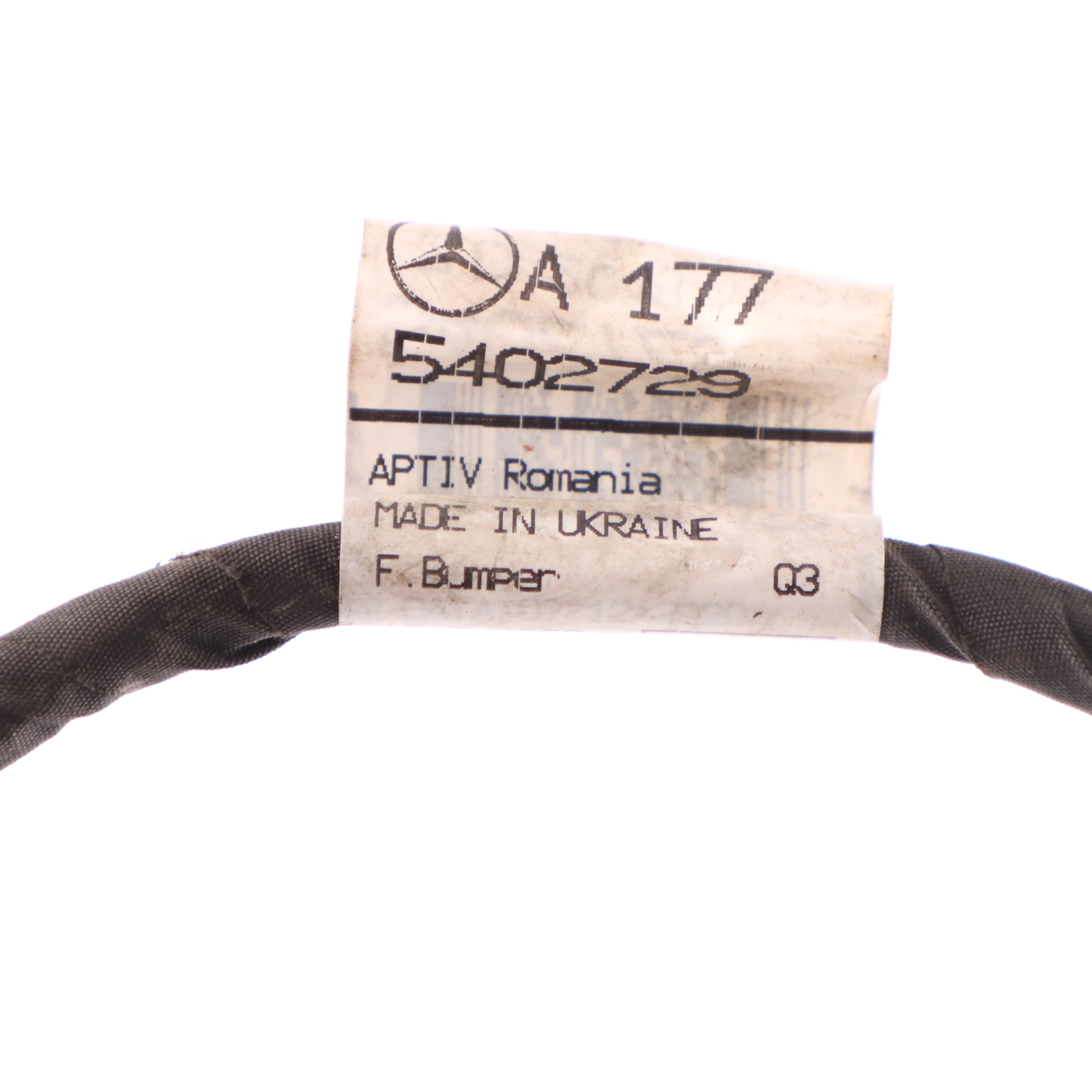 Parktronic Wiring Mercedes W177 Front Bumper Parking Assist Harness A1775402729