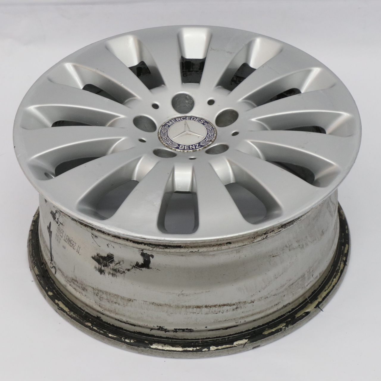 Mercedes W204 Silver Alloy Wheel Rim 12 Hole Disc 16" 7J ET:43 A2044010602