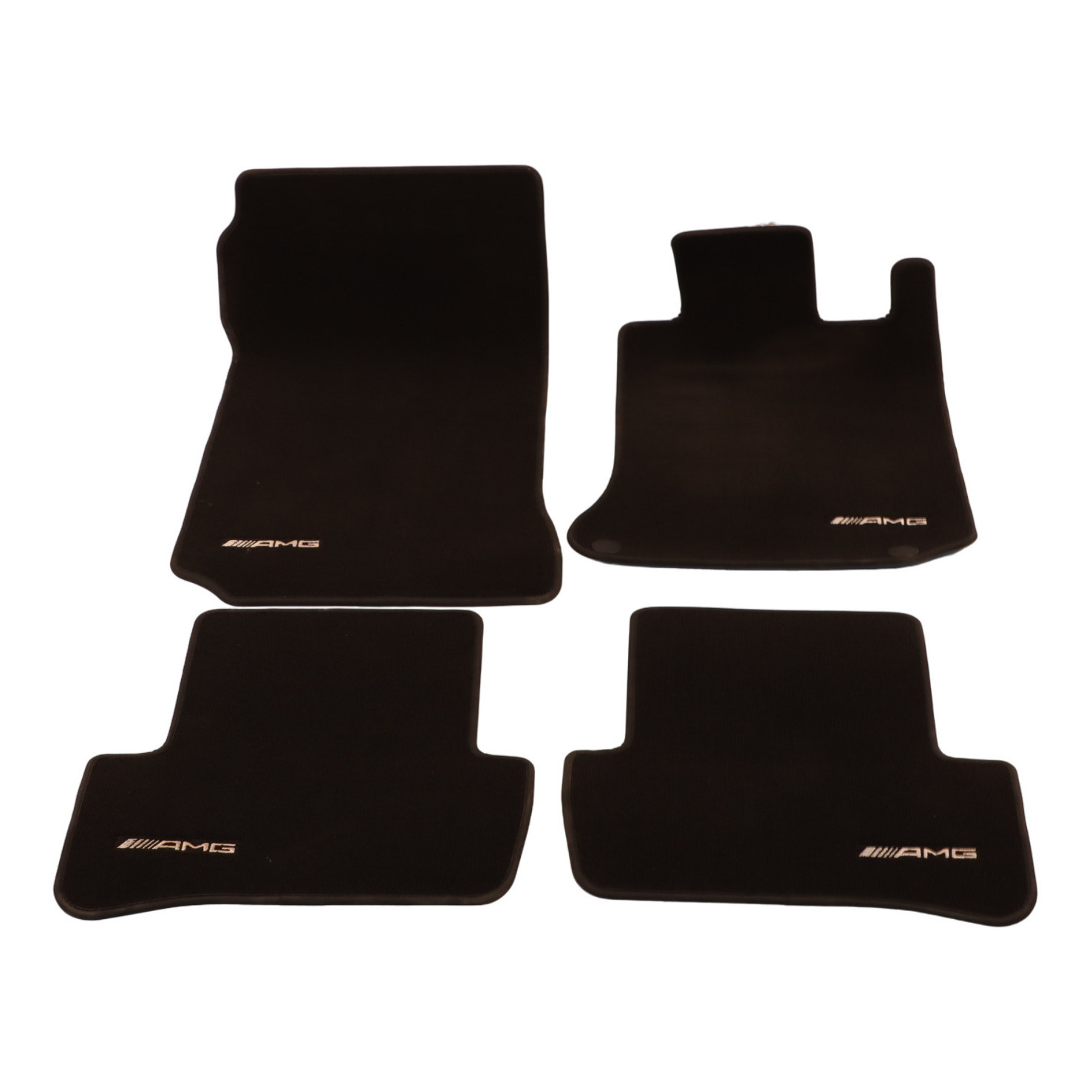 Mercedes W204 Floor Mats AMG Interior Front Rear Cover Black Set A2046800204