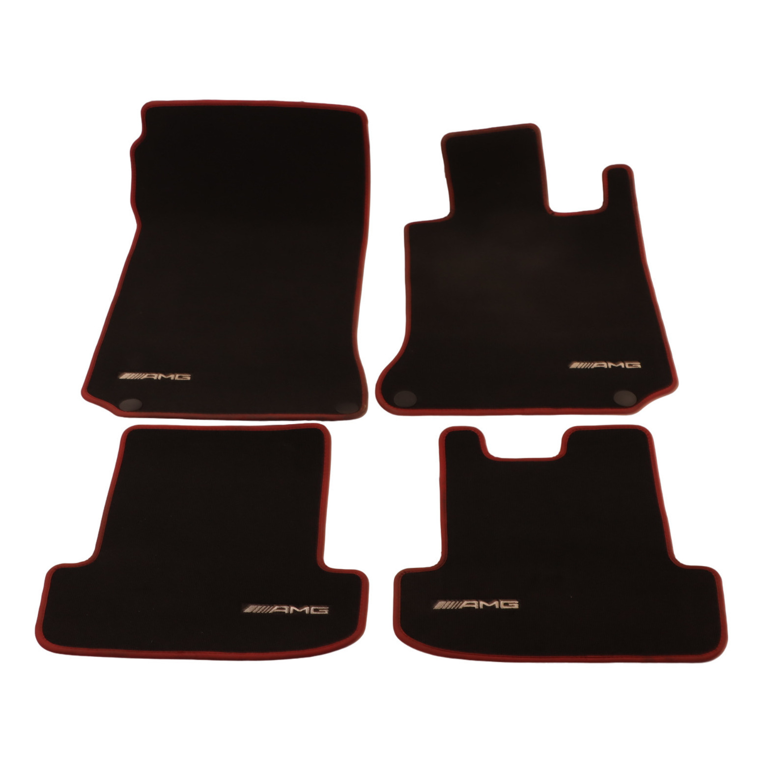 Mercedes W204 Floor Mats AMG Interior Front Rear Cover Black Set A2046806704