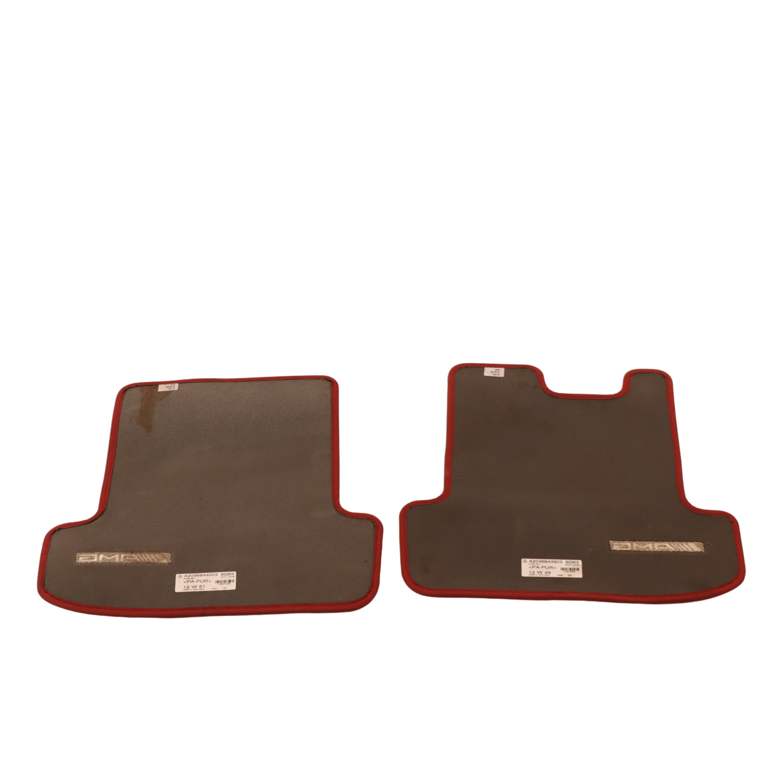 Mercedes W204 Floor Mats AMG Interior Front Rear Cover Black Set A2046806704