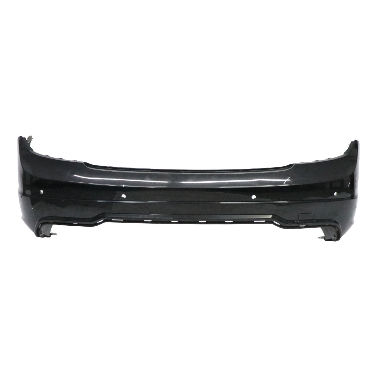 Mercedes W204 Rear Bumper Trim Panel AMG Obsidian Black Metallic - 197