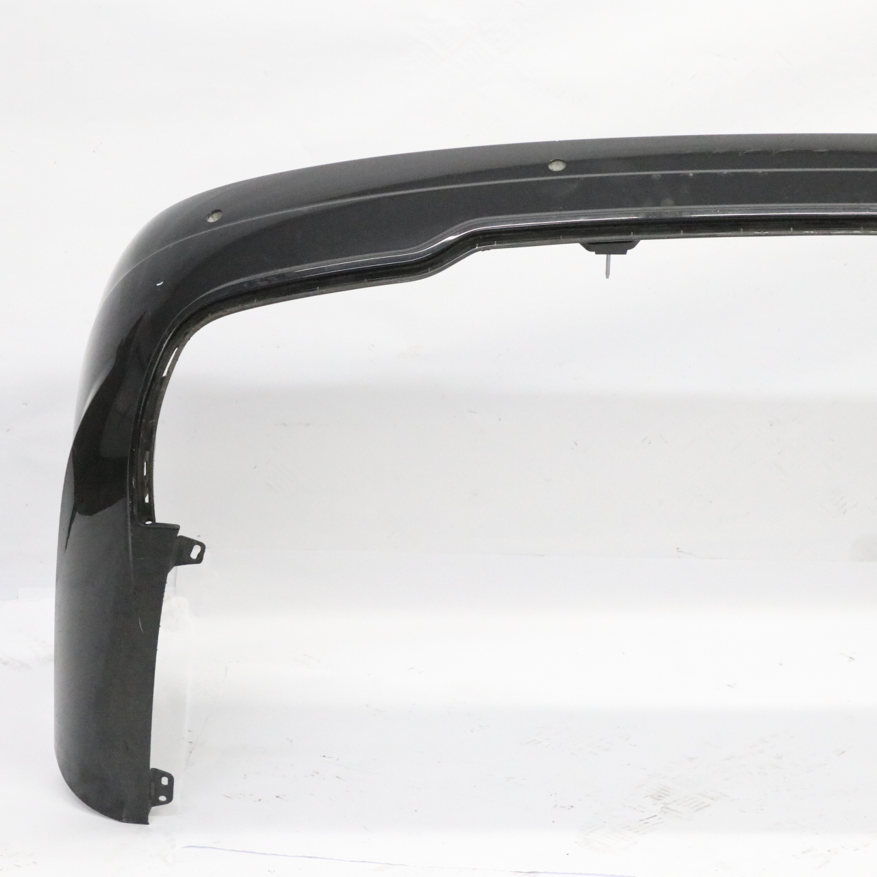 Mercedes W204 Rear Bumper Trim Panel AMG Obsidian Black Metallic - 197