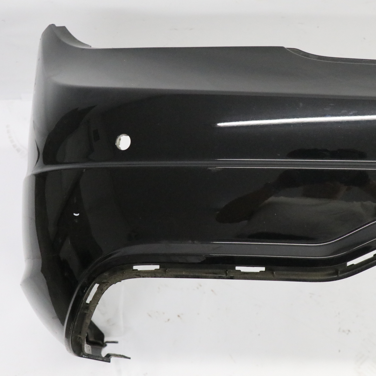 Mercedes W204 Rear Bumper Trim Panel AMG Obsidian Black Metallic - 197