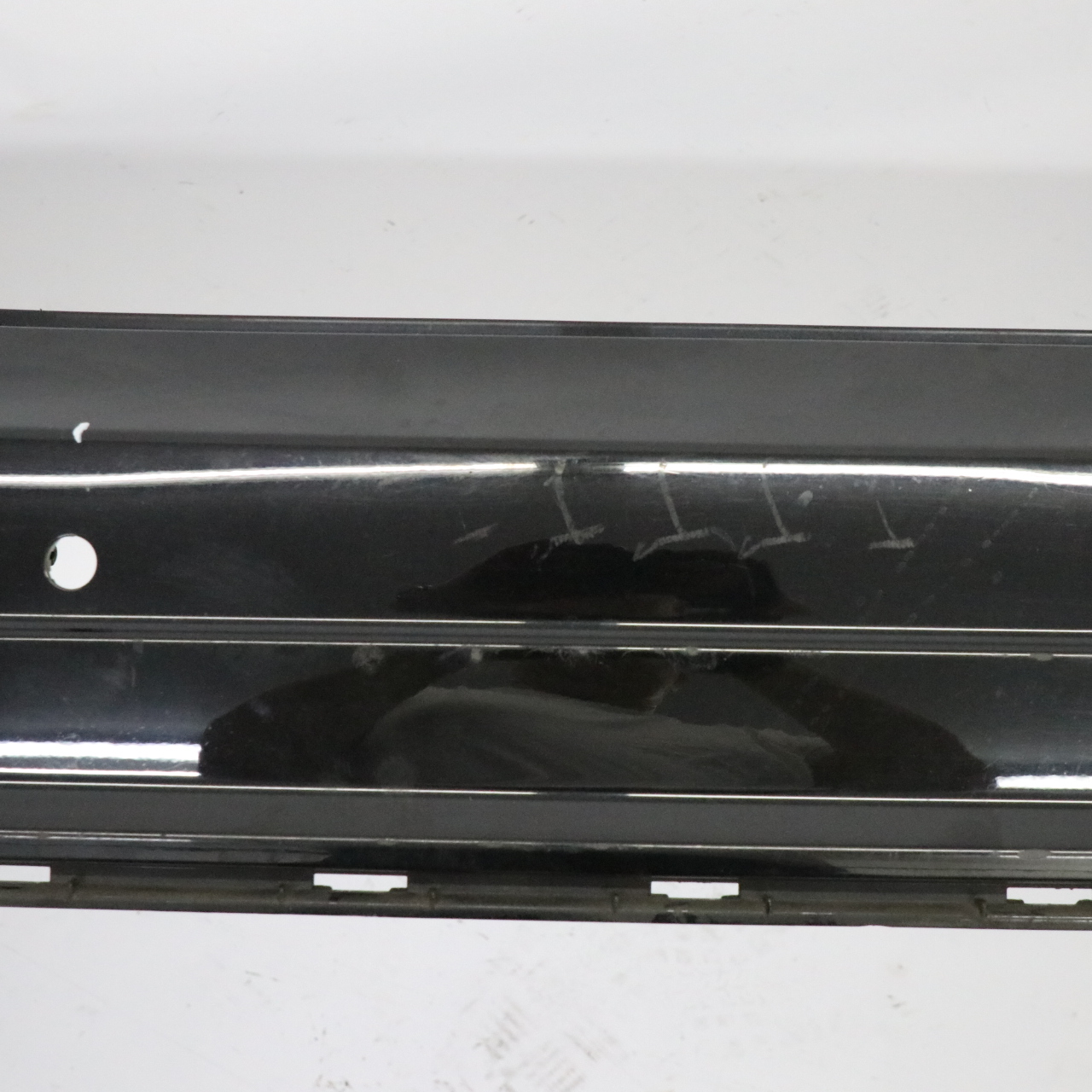 Mercedes W204 Rear Bumper Trim Panel AMG Obsidian Black Metallic - 197