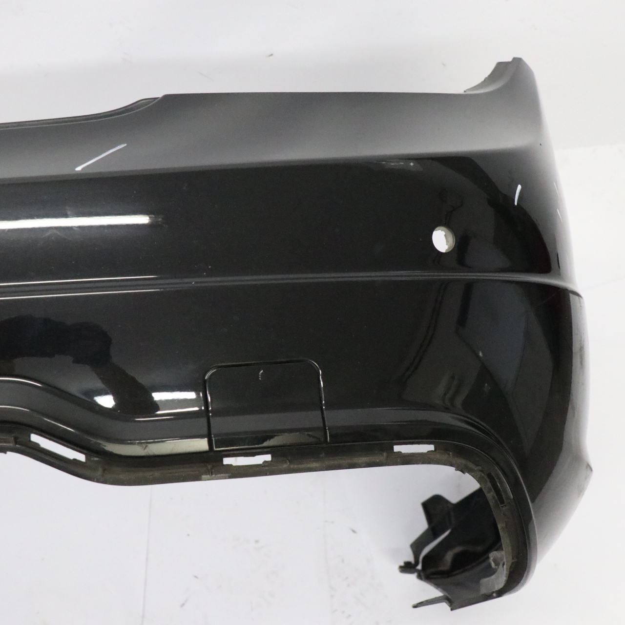 Mercedes W204 Rear Bumper Trim Panel AMG Obsidian Black Metallic - 197