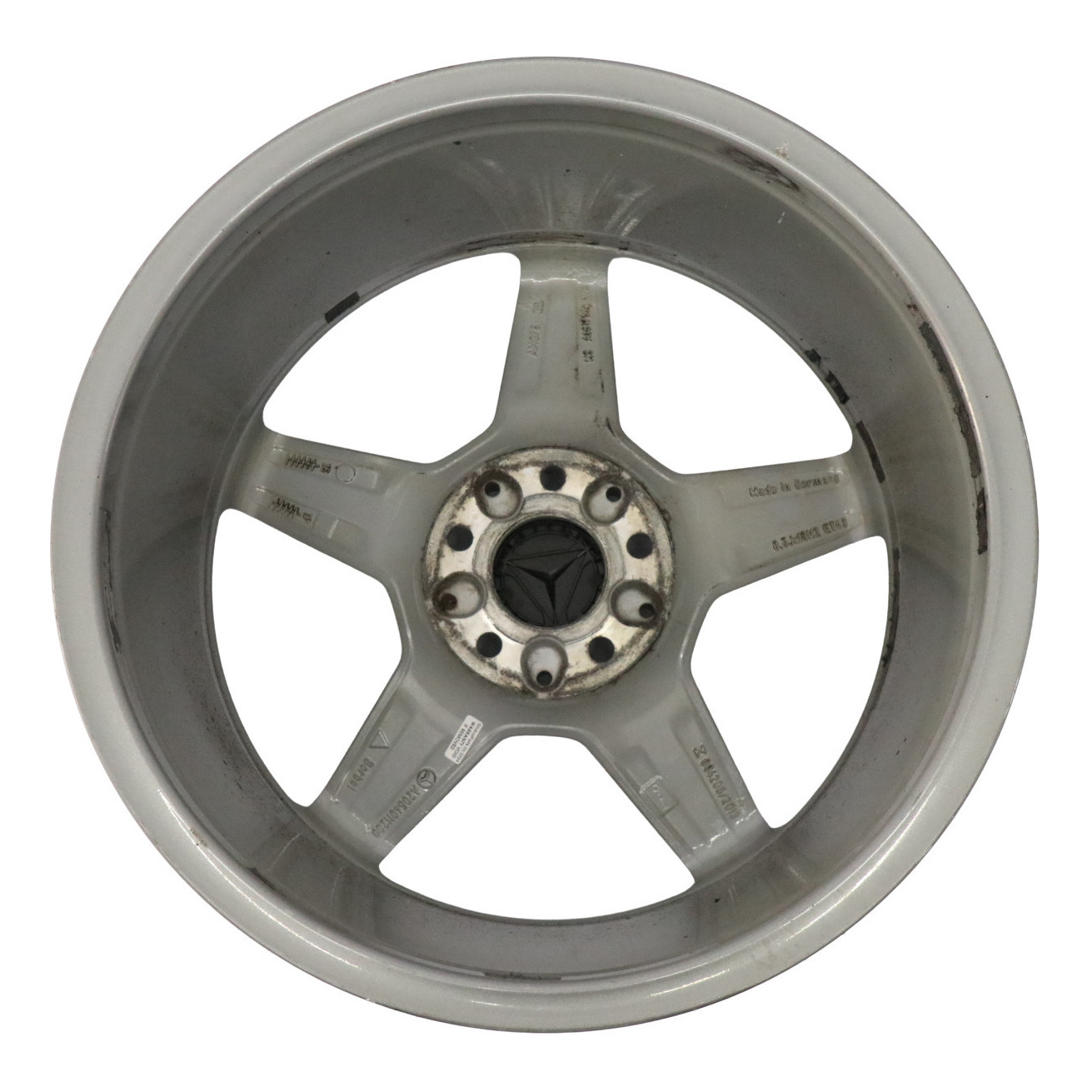 Mercedes W205 Himalaya Grey AMG Alloy Wheel Rim 5 Spoke 18" 8,5J A2054011200