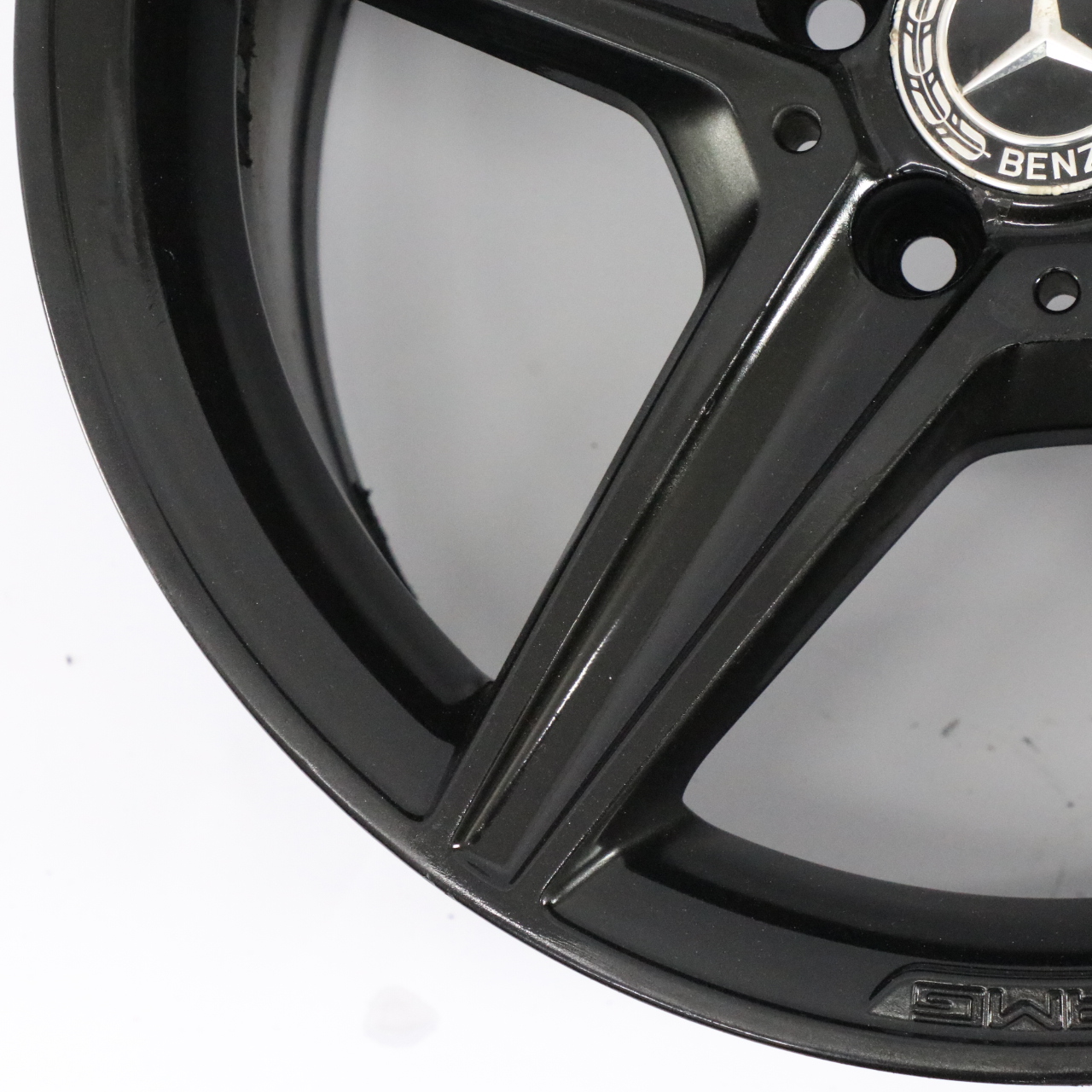 Mercedes W205 Black AMG Alloy Wheel Rim 5 Spoke 18" 8,5J ET:49 A2054011200