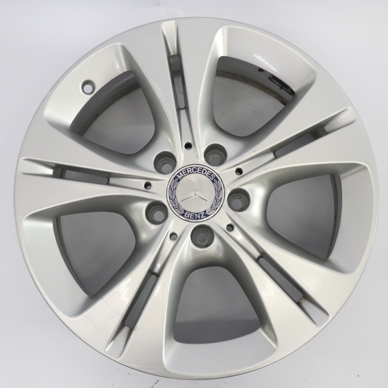 Mercedes W205 Silver Wheel Alloy Rim 5 Double Spoke 17" 7J ET:48,5 A2054014300