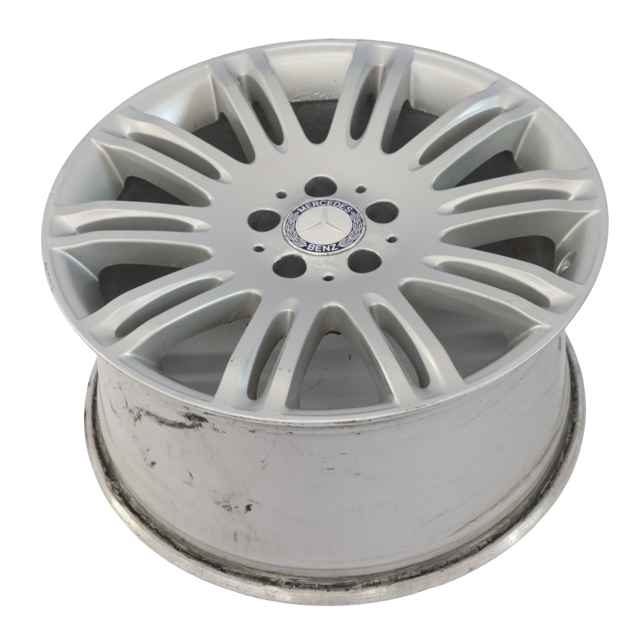 Mercedes W211 Alloy Wheel Rim 18" 9J ET:39 10 Double-Spoke A2114015402