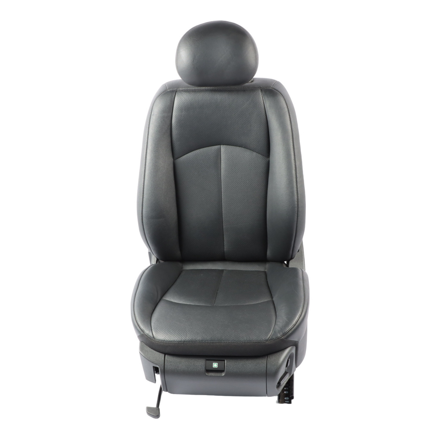 Mercedes W211 Front Seat Left N/S Heated Leather Nappa Black Semi Aniline