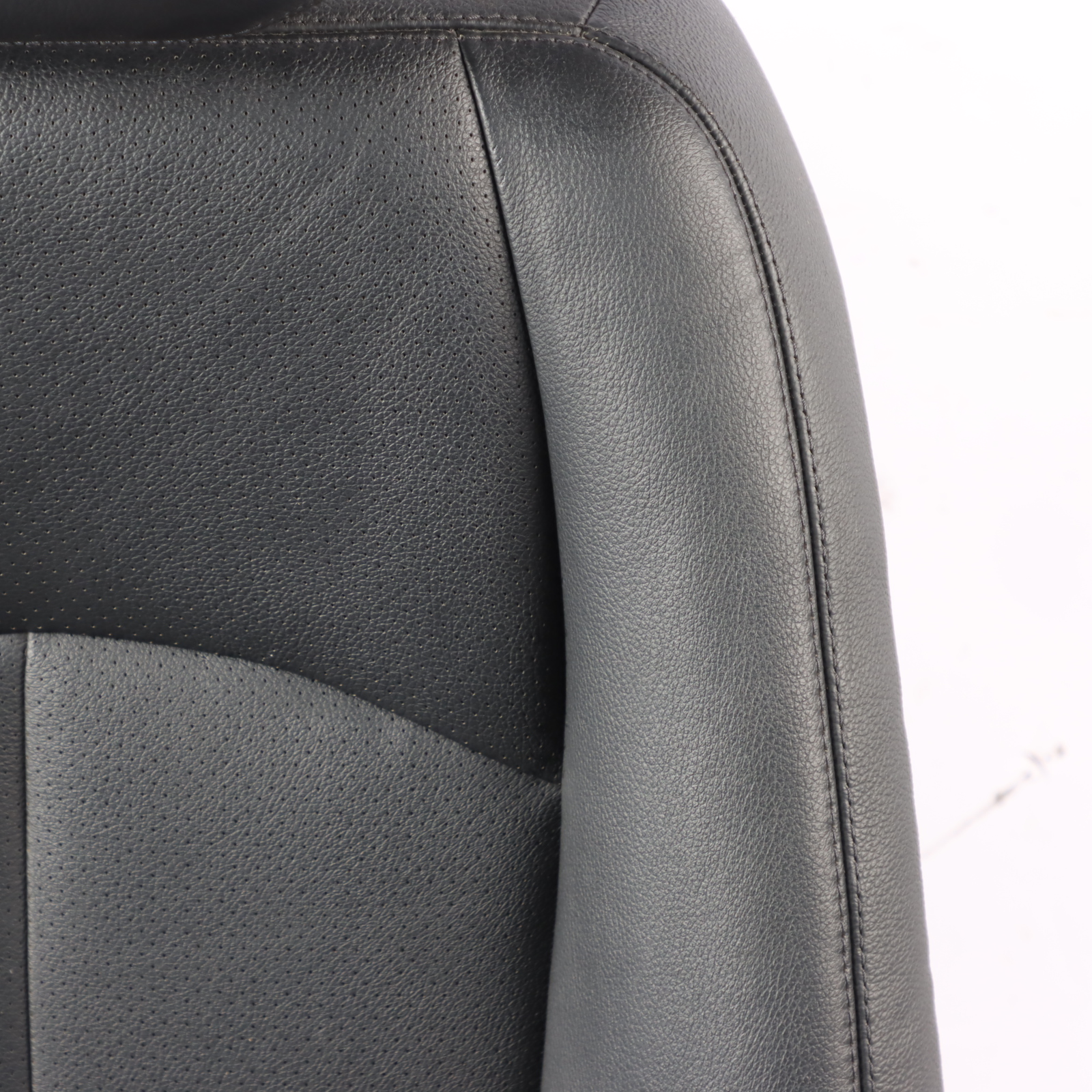 Mercedes W211 Front Seat Left N/S Heated Leather Nappa Black Semi Aniline