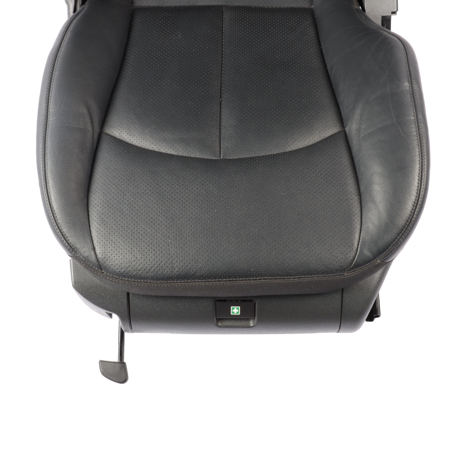 Mercedes W211 Front Seat Left N/S Heated Leather Nappa Black Semi Aniline