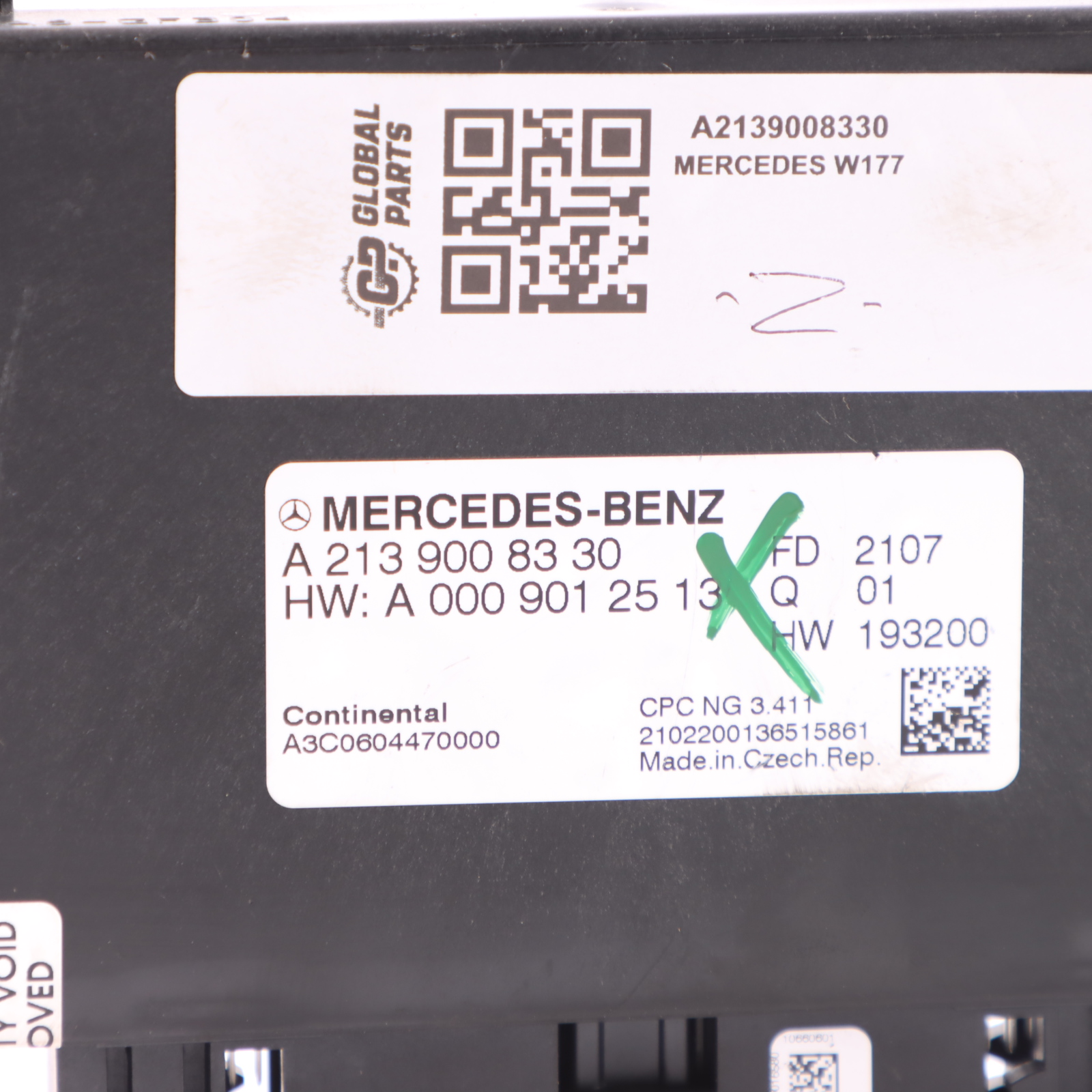 Mercedes W177 W213 W247 Automatic Gearbox Control Unit Module ECU A2139008330