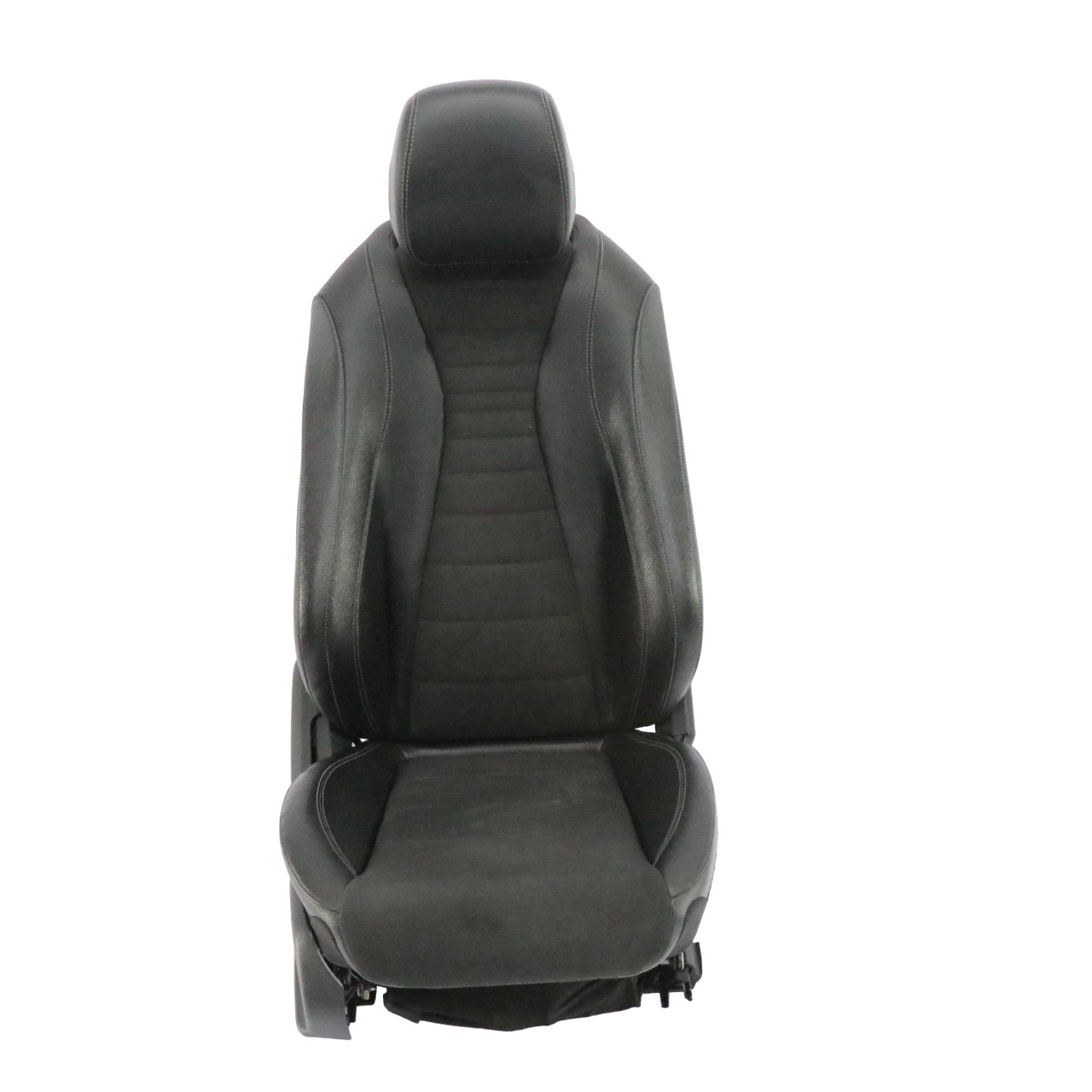 Mercedes W213 Front Seat Right O/S Heated Fabric Imiation Leather Black Memory